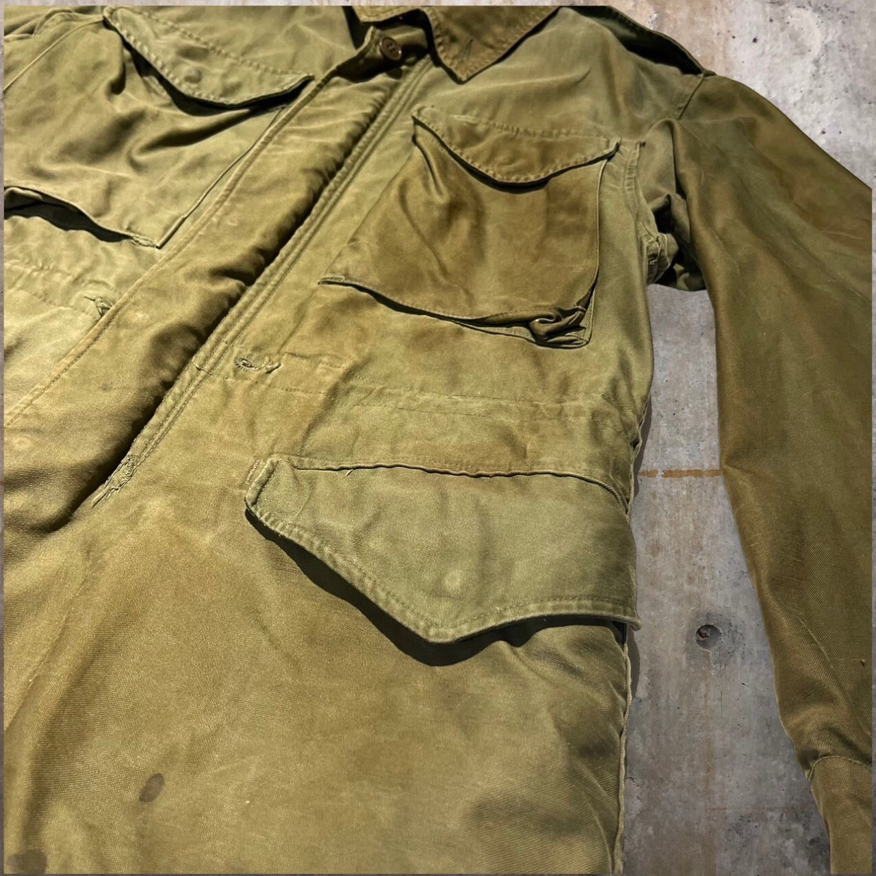US AMRY(アメリカ軍) 50's M-1951フィールドジャケット MIL-J-11448 XS カーキ 1951年製 M65前身モデル