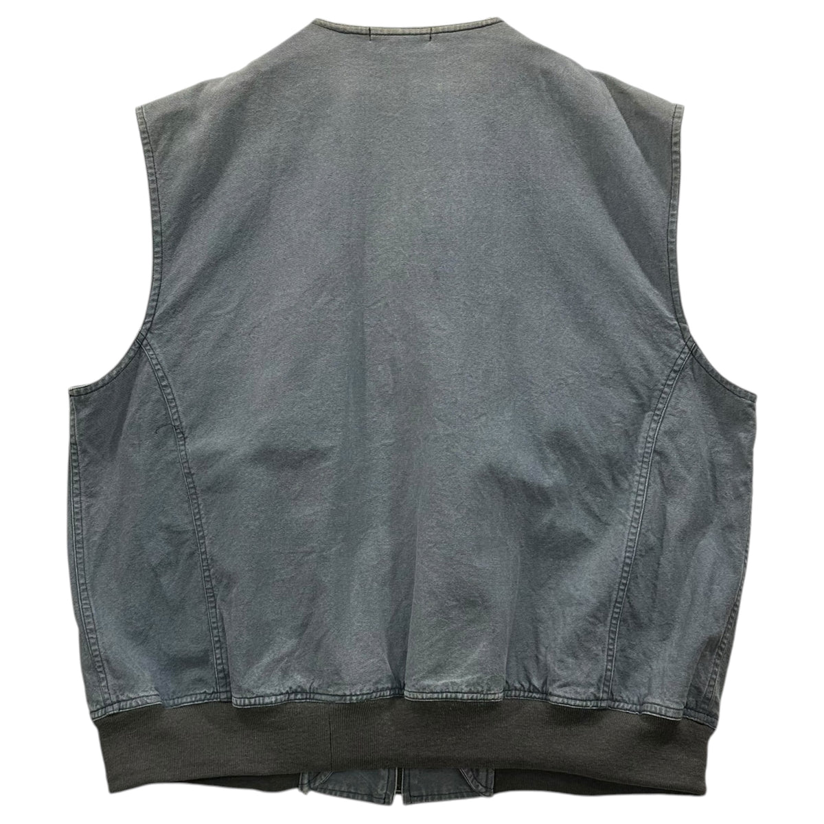 PASHU(パッシュ) 1990’s Layered Gimmick Vest レイヤード ギミック ベスト M グレー×ライトブルー 90年代