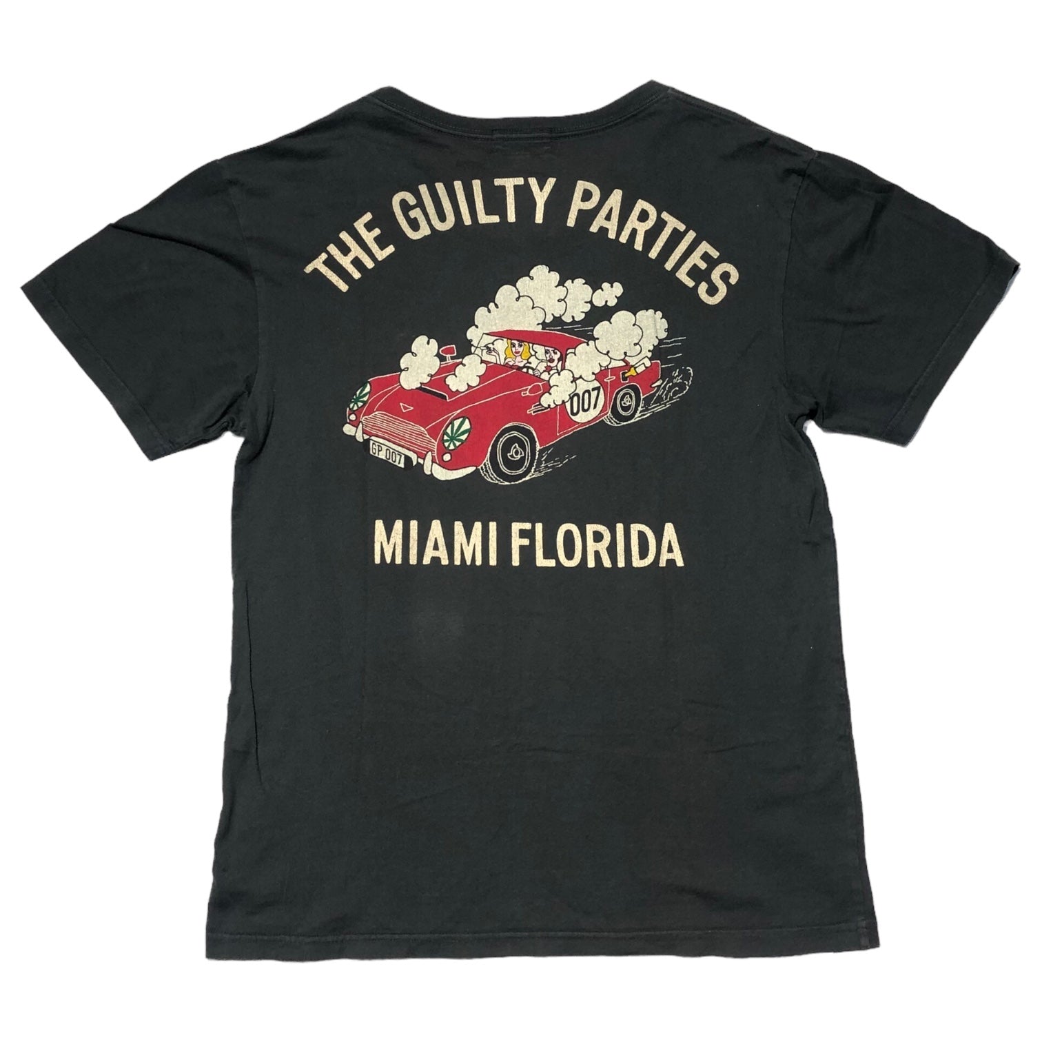 WACKO MARIA(ワコマリア) 007 Back print TEE バックプリント Tシャツ ダブルオーセブンオマージュ M ブラック×レッド