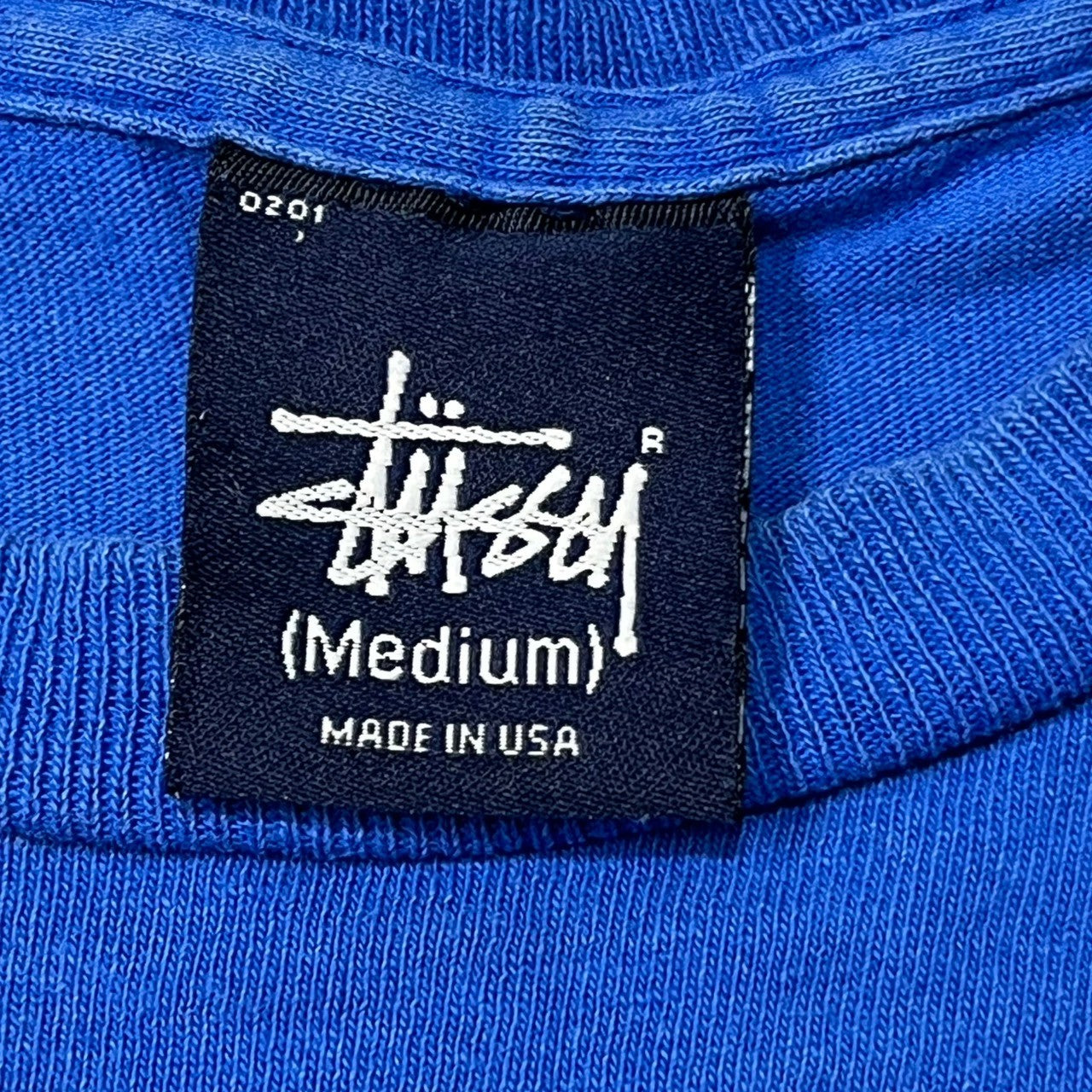 STUSSY(ステューシー) 90’s VINTAGE graffiti art logo グラフィティアート ロゴ Tシャツ 紺タグ SIZE M ブルー×オレンジ 90年代 OLD STUSSY