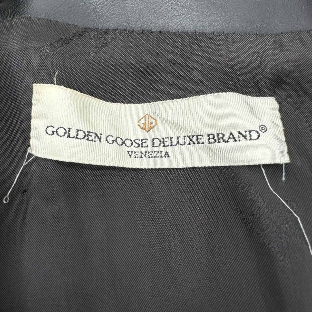 GOLDEN GOOSE(ゴールデングース) Custom Badge Double Riders Jacket カスタム ワッペン ダブル ライダース ジャケット 964364 S ブラック