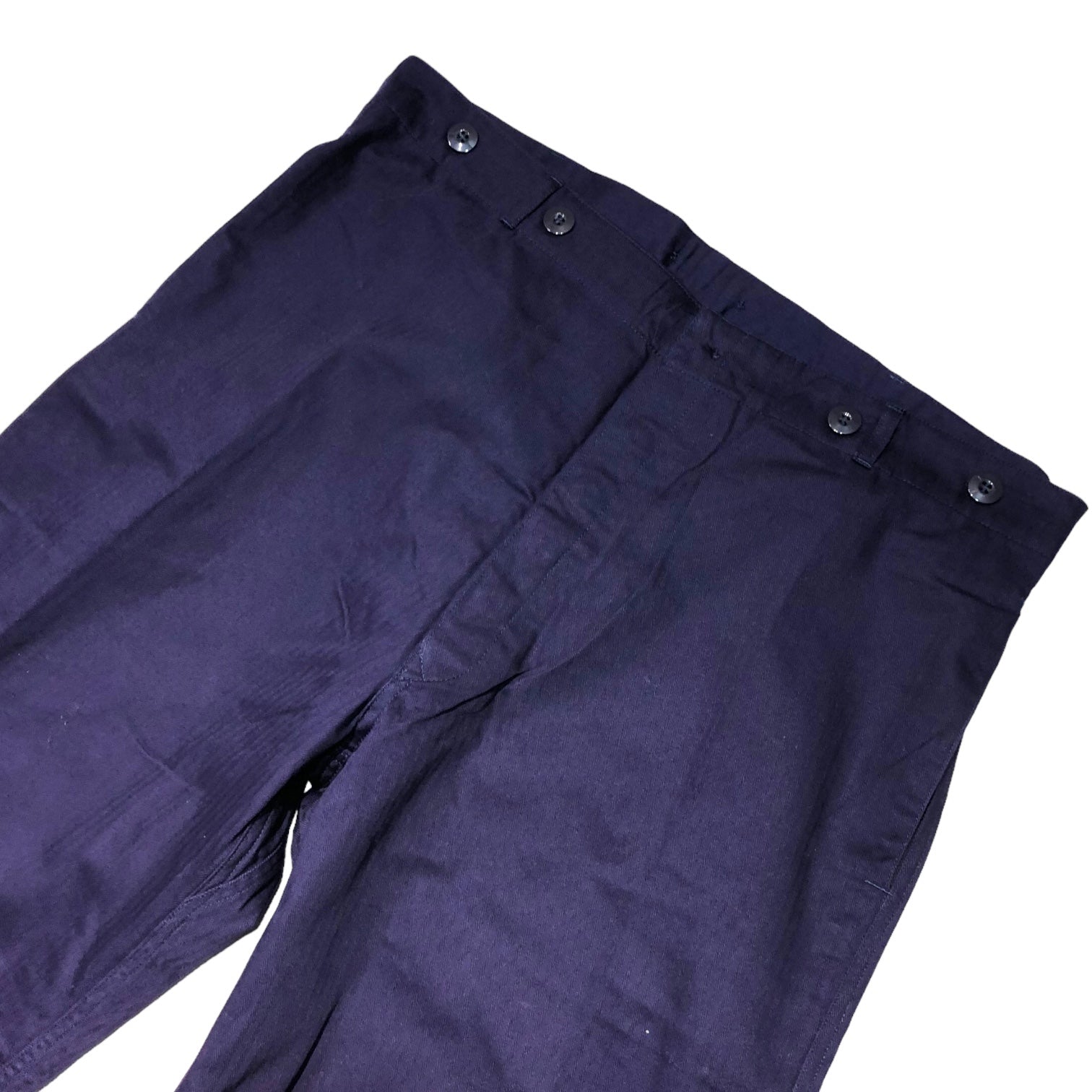 German Army(ドイツ軍) herringbone twill military trousers 8415-12-121-4474 50 ネイビー ミリタリー 軍物