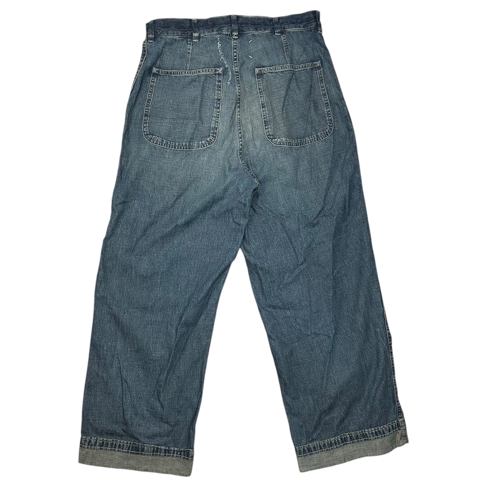 MAISON MARGIELA(メゾンマルジェラ) 2026AW Denim Work Pants デニム ワーク パンツ S50KA0710 44 ライトインディゴ デストロイ