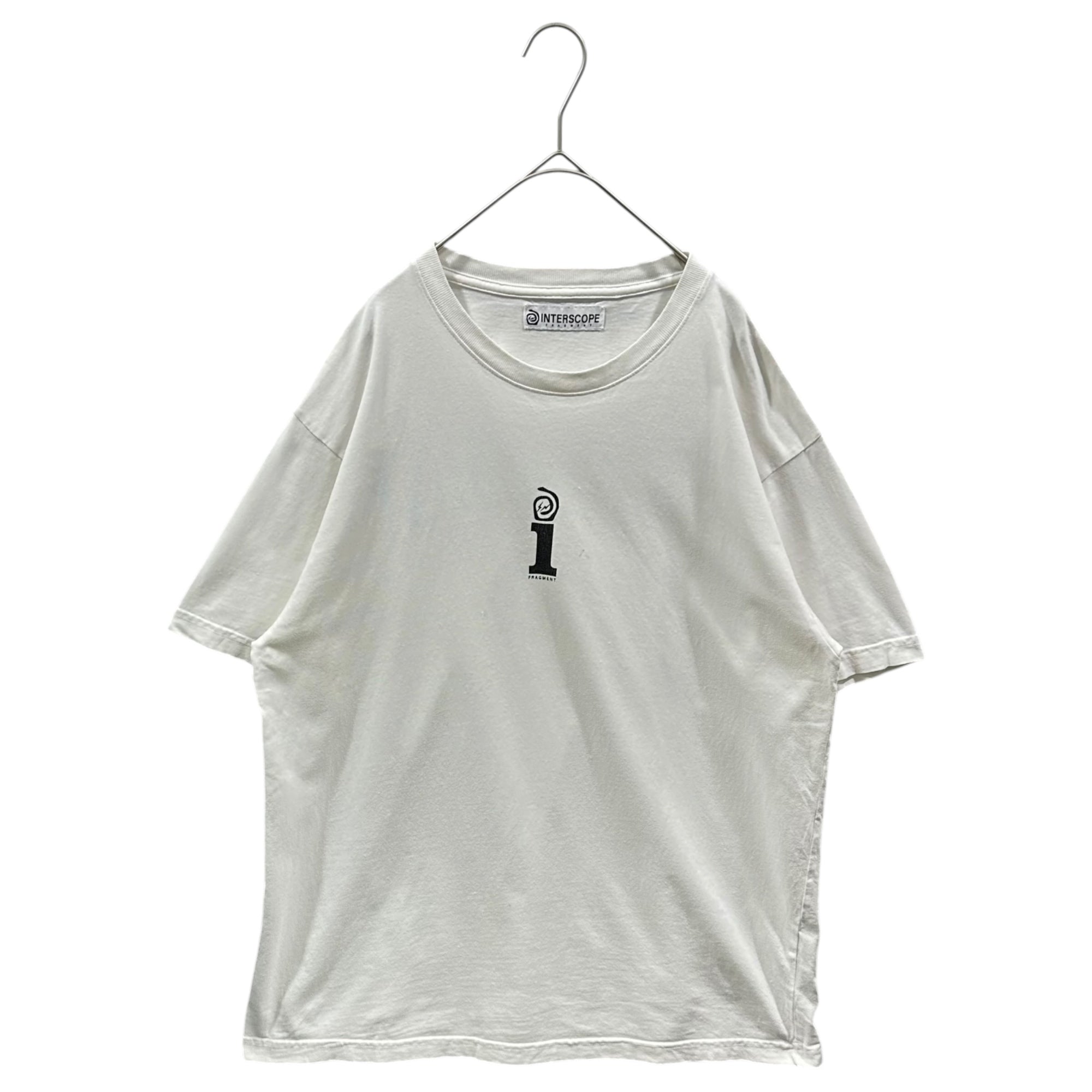 INTERSCOPE×FRAGMENT DESIGN(インタースコープ×フラグメントデザイン) Print S/S Tee ロゴ プリント 半袖 Tシャツ L ホワイト