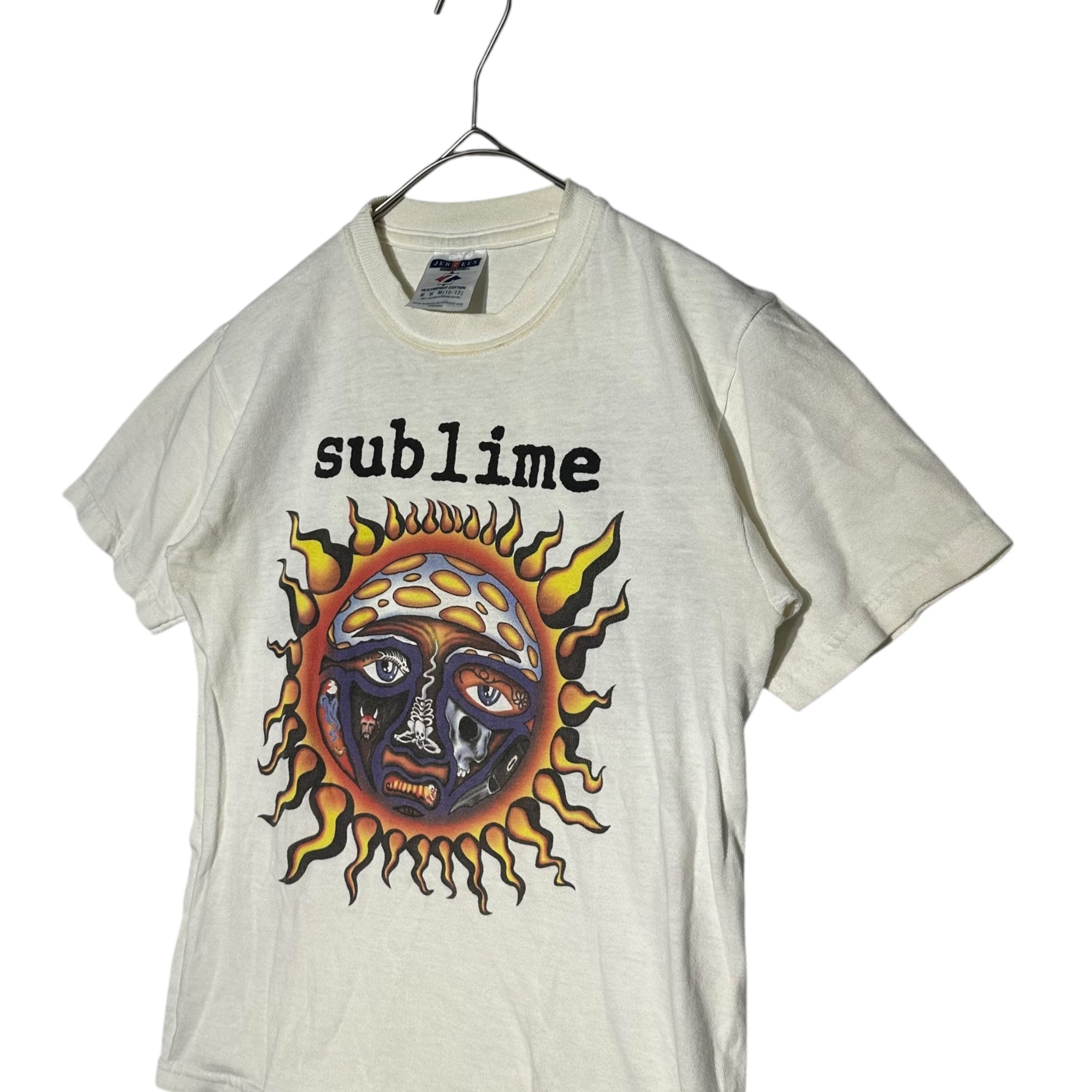 JERZEES(ジャージーズ) 00's sublime 40oz. To Freedom SKUNK RECORDS サブライム バンド Tシャツ M(10-12)(レディースXS程度) ホワイト チビT