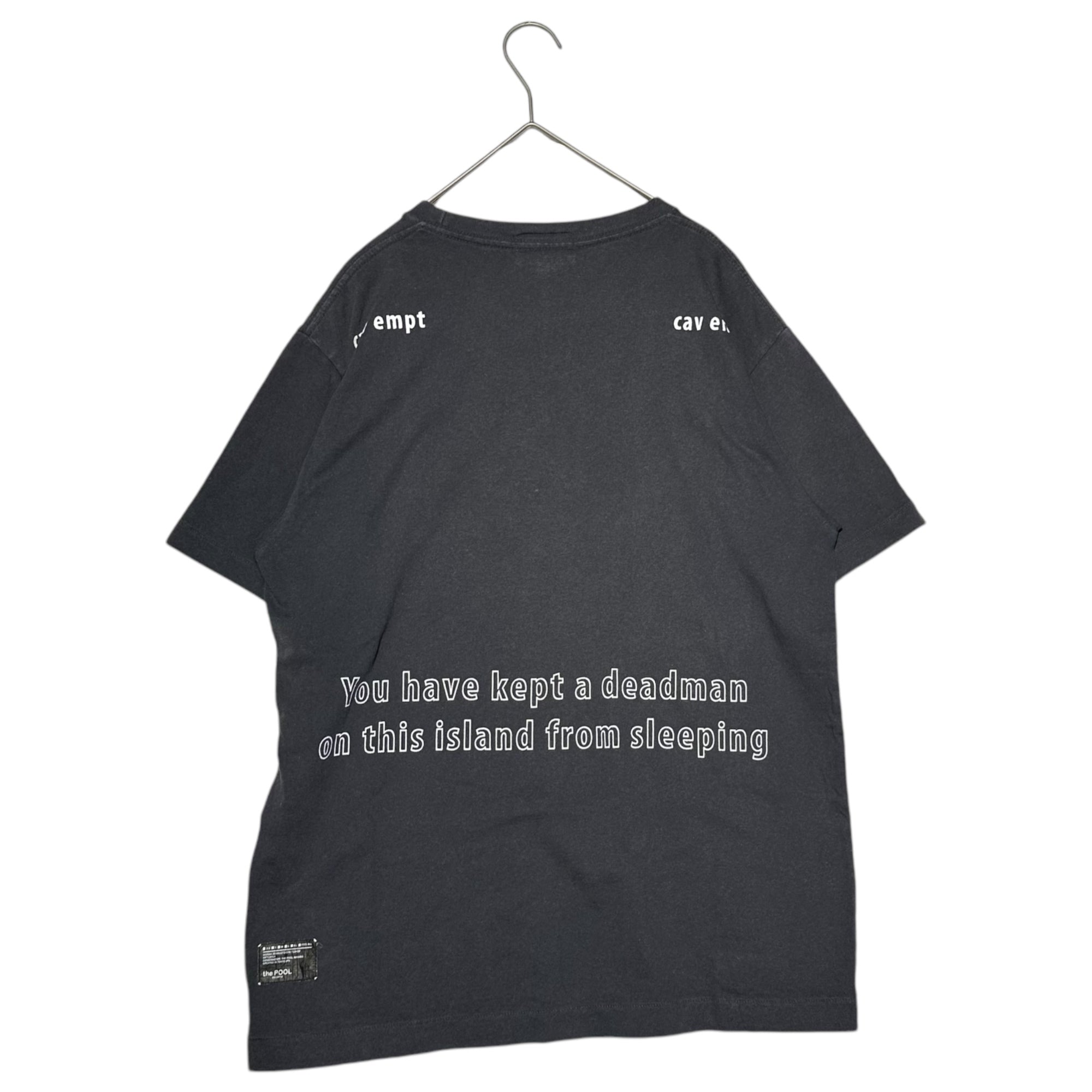 C.E×the POOL aoyama(シーイー×ザプールアオヤマ) 16SS LIVING DEATH TEE グラフィック プリント 半袖 Tシャツ M グレー 藤原ヒロシ