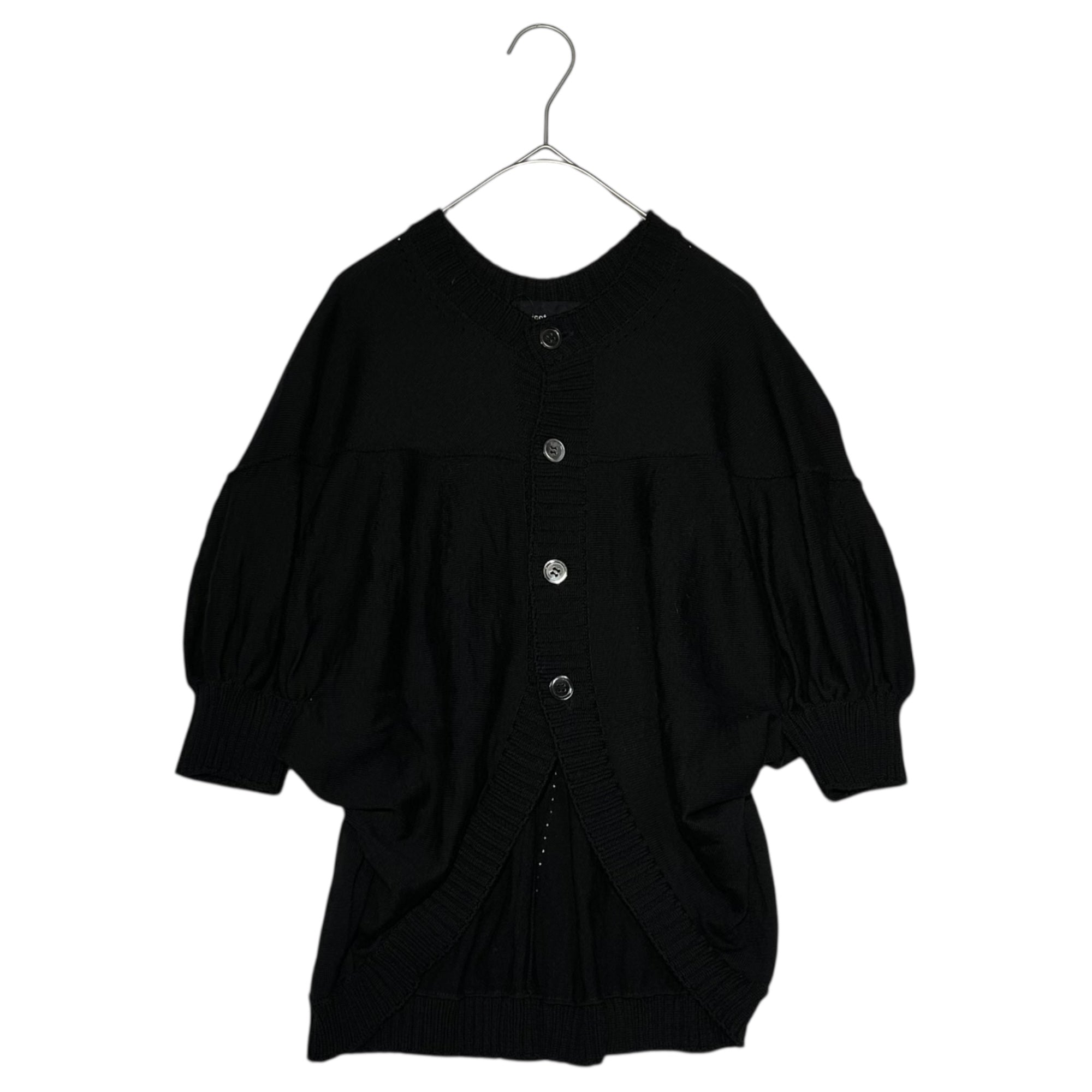 tricot COMME des GARCONS(トリココムデギャルソン) 12AW S/S Balloon Cardigan ショートスリーブ バルーン カーディガン TJ-N007 FREE ブラック AD2012