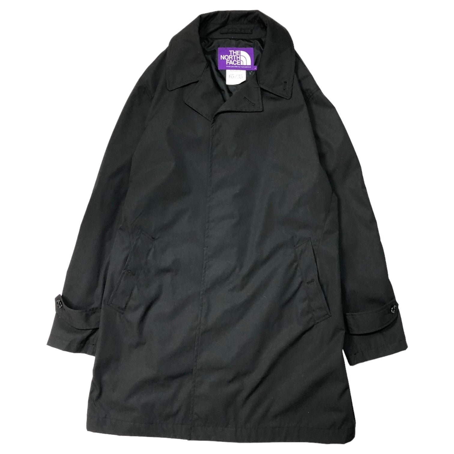 THE NORTH FACE PURPLE LABEL(ノースフェイスパープルレーベル) 65/35 Soutien Collar Coat ステンカラーコート NP2111N L ブラック nanamica ナナミカ