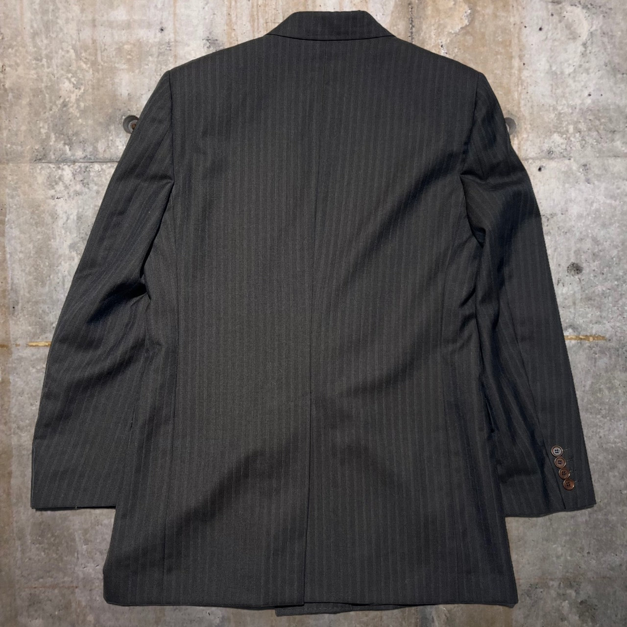 DOLCE&GABBANA(ドルチェ&ガッバーナドルガバ) 90'sダブルストライプセットアップジャケット 48(Lサイズ程度) ブラウン