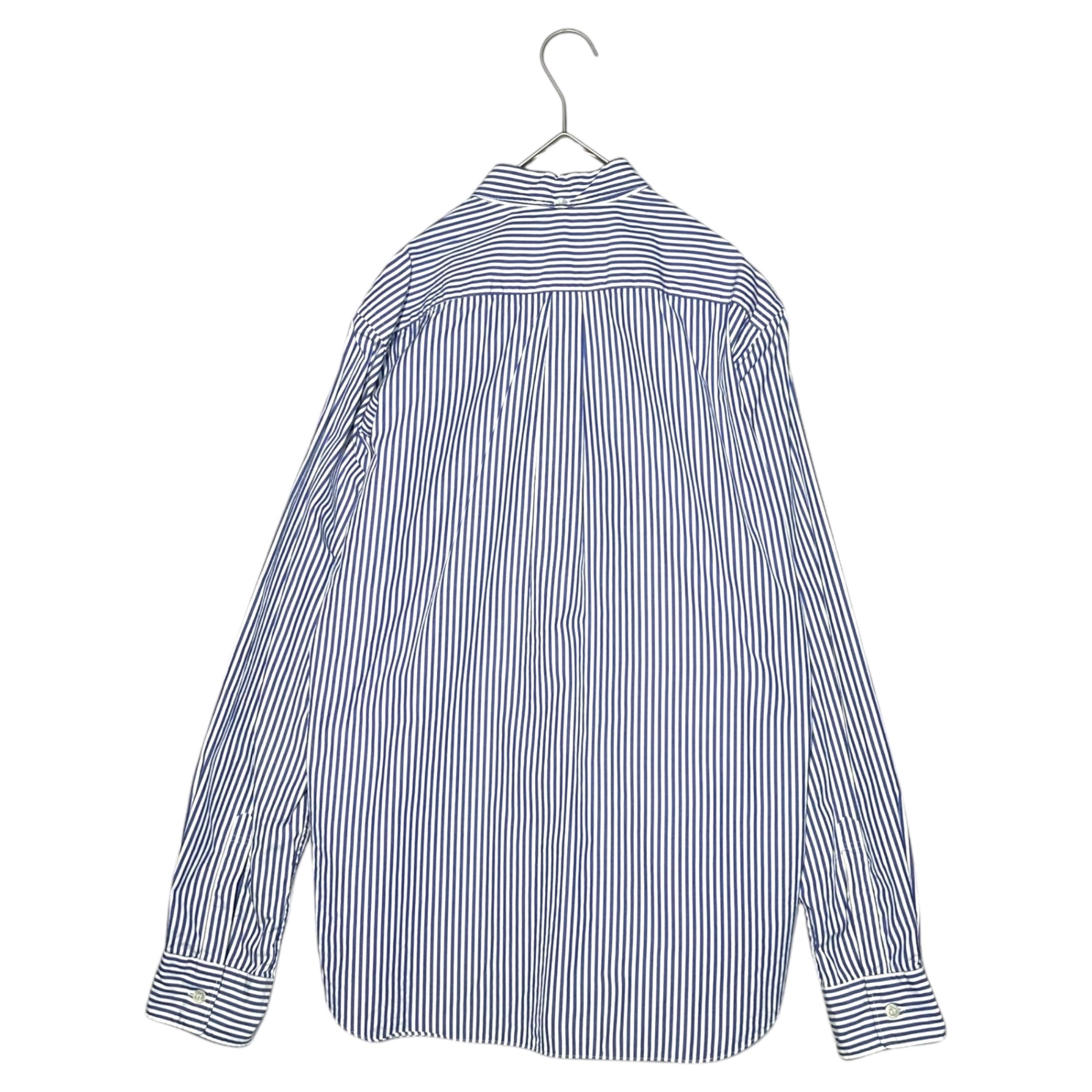 COMME des GARCONS HOMME(コムデギャルソンオム) 11SS Knit Vest Docking Striped Shirt ニットベスト ドッキング ストライプ シャツ HG-B004 S ネイビー×ホワイト AD2010