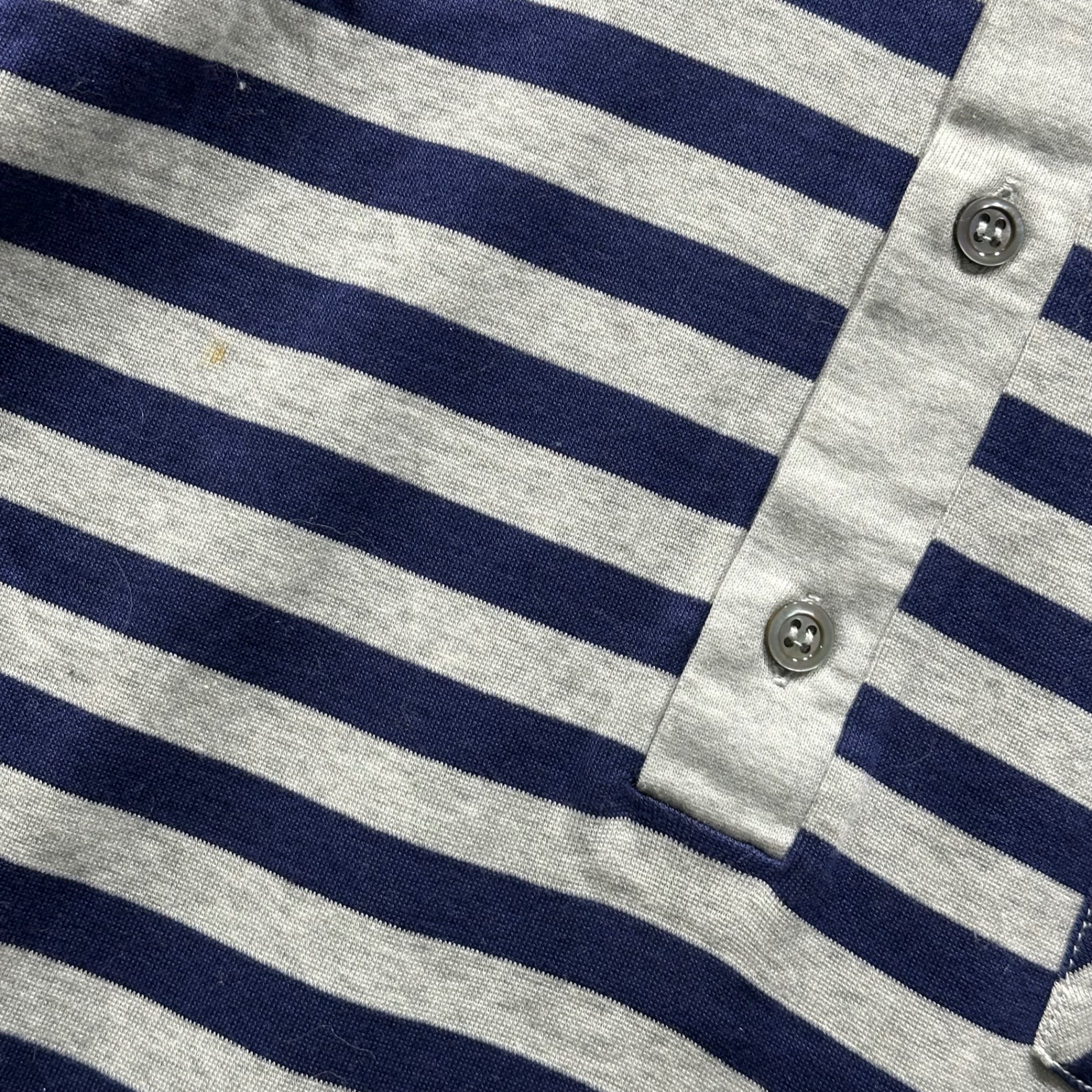 Dior HOMME(ディオールオム) 05SS by Hedi Slimane BECK Border Polo Shirt ベック期 エディースリマン ボーダー ポロ シャツ 5EH3063353 S グレー×ネイビー