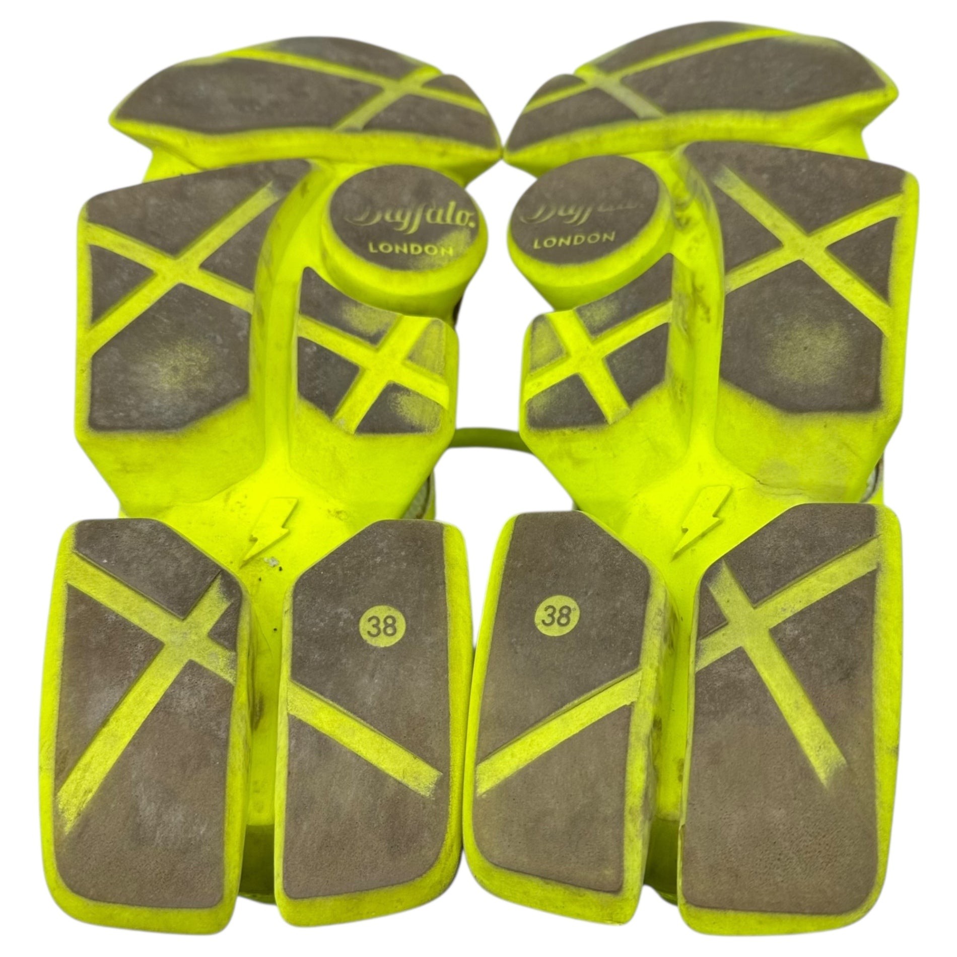 Buffalo LONDON×COMME des GARCONS JUNYA WATANABE(バッファローロンドン×コムデギャルソンジュンヤワタナベ) MTRCS LIGHT 厚底 スニーカー 38(24.5cm程度) イエロー