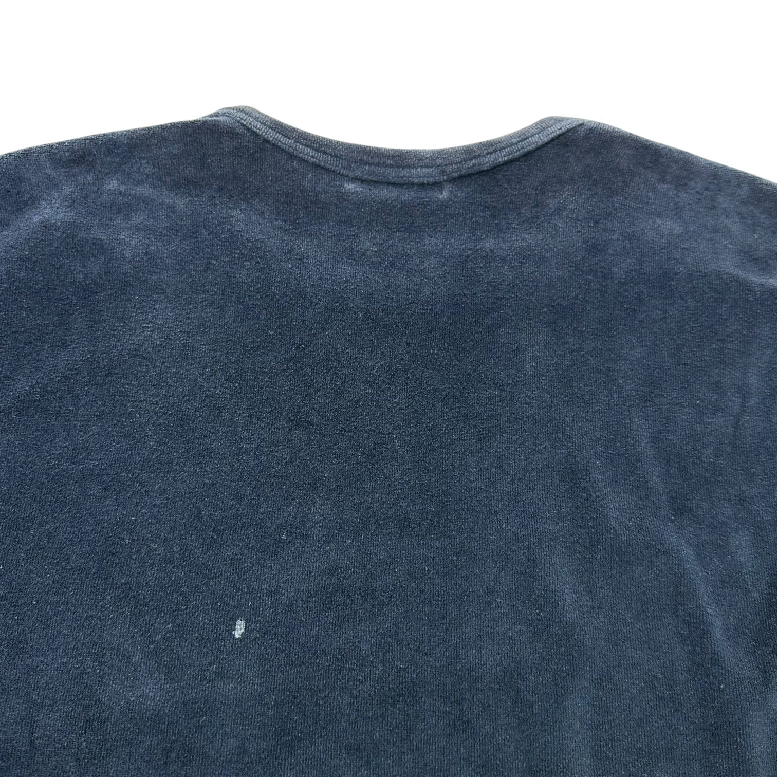 COMME des GARCONS HOMME(コムデギャルソンオム) 96AW Vintage Velour S/S Tee ヴィンテージ ベロア 半袖 Tシャツ HT-100220 表記無(M程度) ネイビー AD1996 カットソー 90年代 田中オム