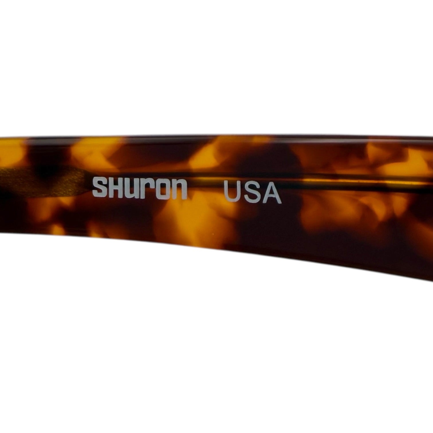 SHURON(シュロン) USA made SIDEWINDER サイドワインダー 鼈甲 5 3/4 50□20 ブラック ウェリントン 眼鏡 メガネ サングラス