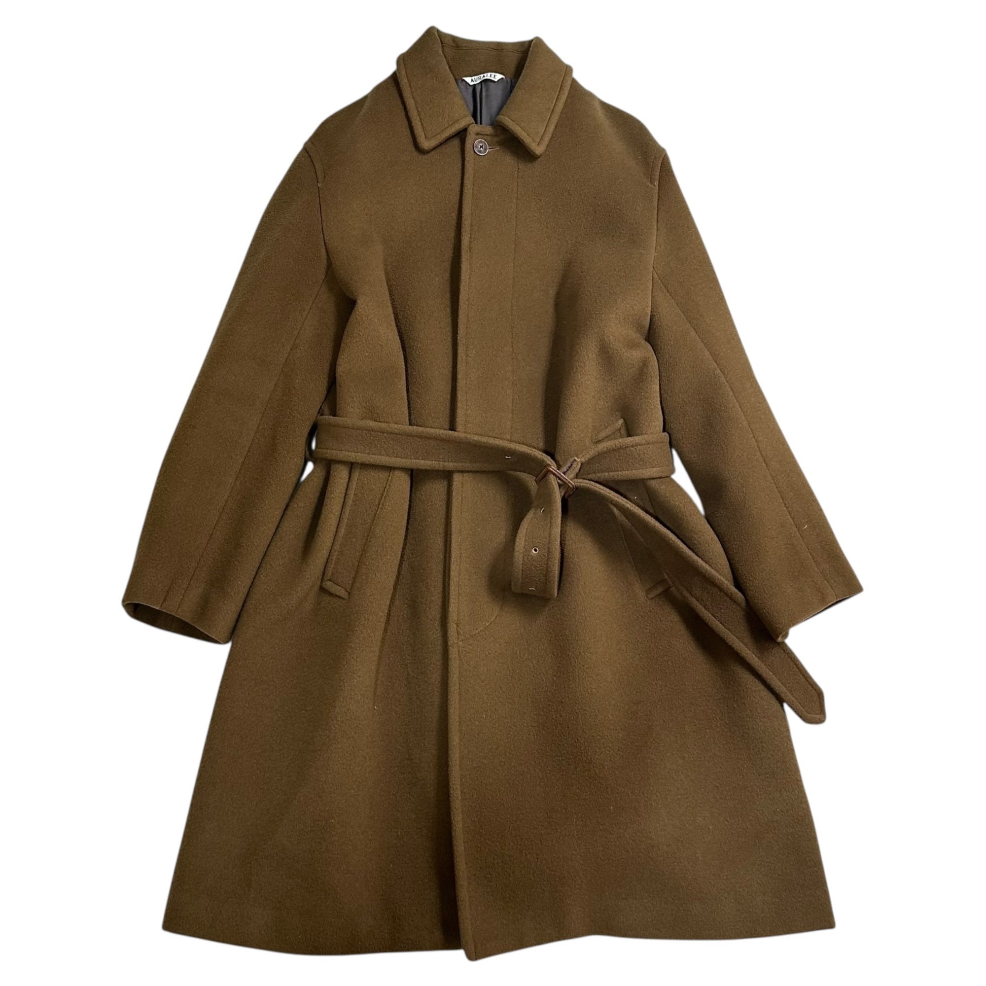 AURALEE(オーラリー) 16AW Beaver Melton Soutien Collar Coat ビーバー メルトン ステンカラー コート A6AC01BM 4(M~L程度) ブラウン