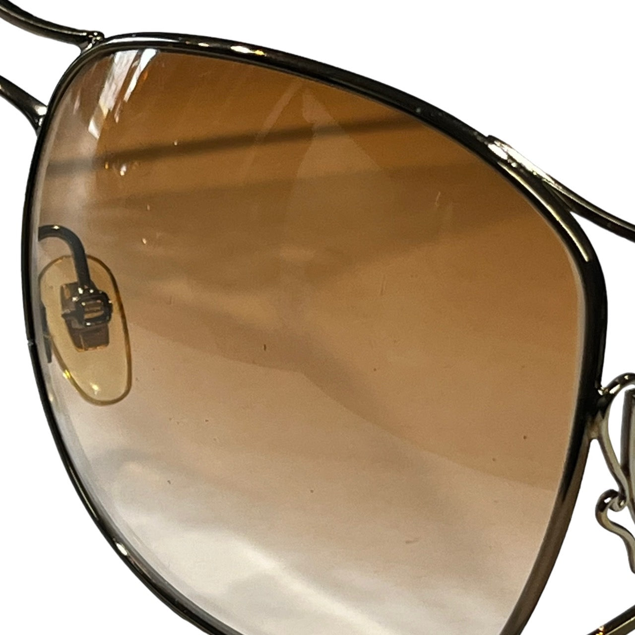 GUCCI(グッチ) ロゴクレストデザインヴィンテージサングラス/ブラウングラデーション/ダブルブリッジ 2827/S1LBBA 60□15-105 ゴールド×ブラウン