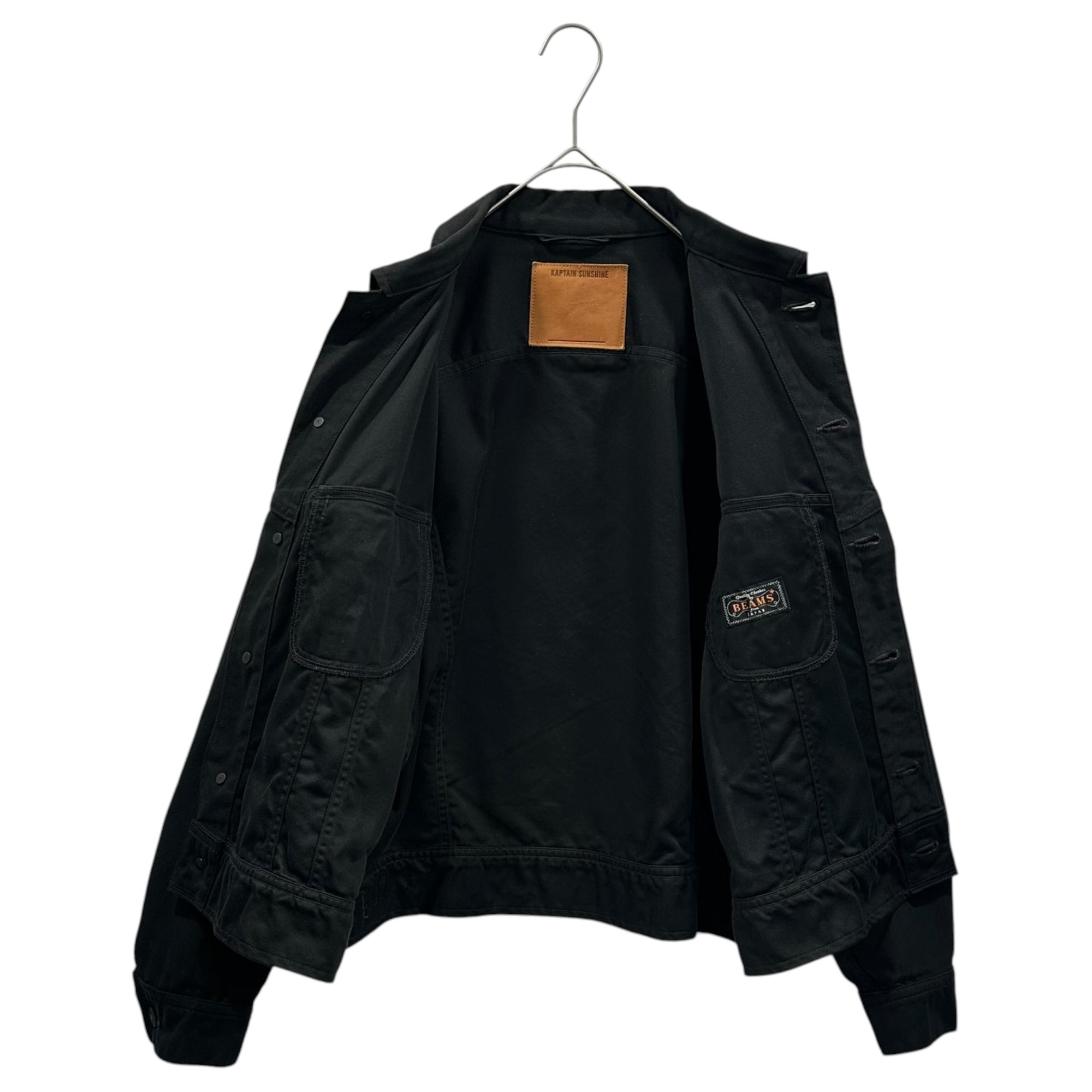 KAPTAIN SUNSHINE × BEAMS PLUS(キャプテンサンシャイン × ビームスプラス) 25SS WESTERNER Cowboy Jacket ウェスターナー カウボーイ ジャケット KSBP25SJK01 36(S程度) ブラック LEE ウェスターナーベース 人気別注品