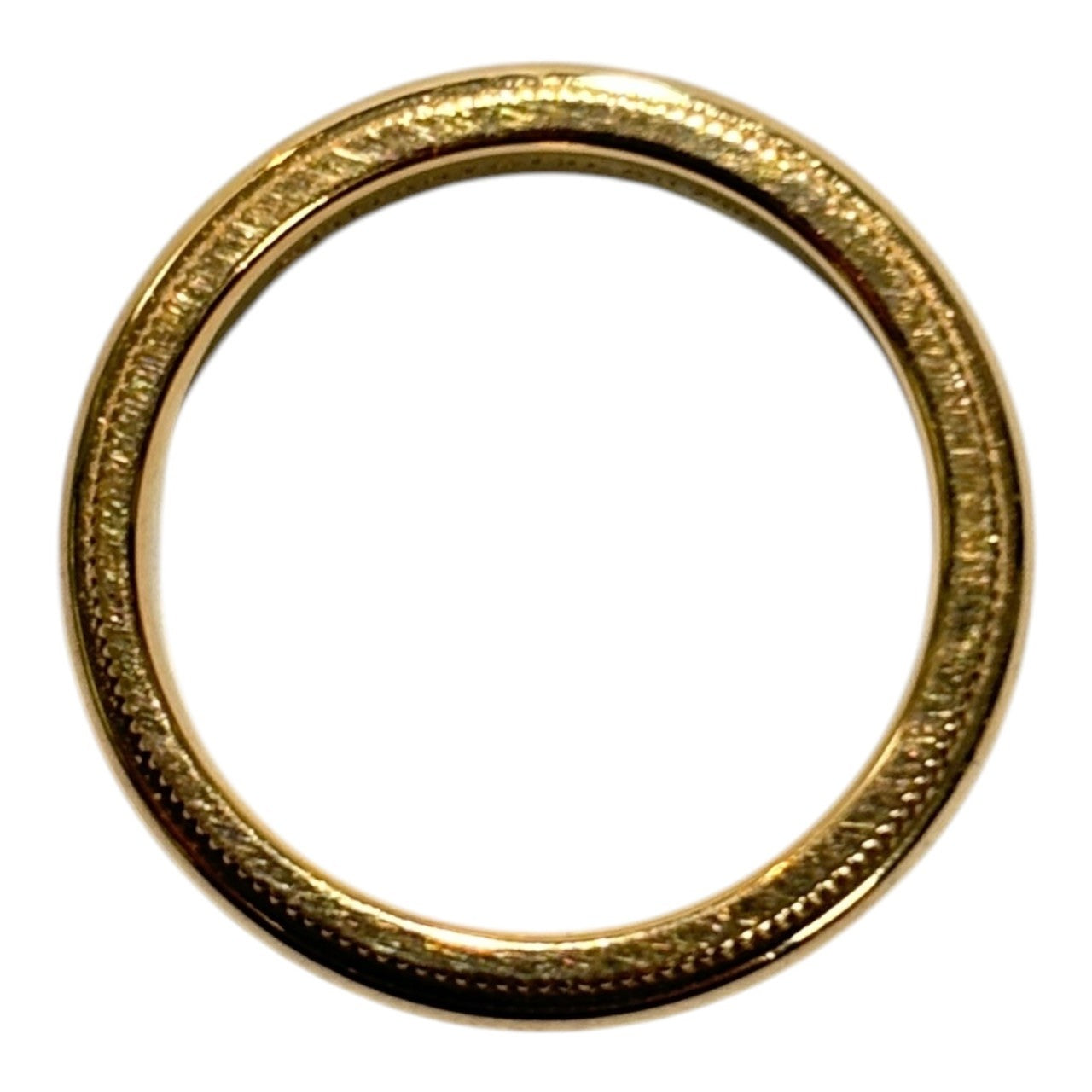 TIFFANY & CO.(ティファニー) AU750 Milgrain ring ミルグレイン リング 7.5号 ゴールド 箱付 K18YG