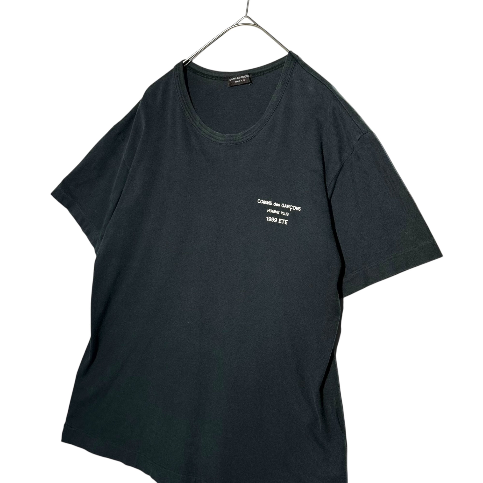 COMME des GARCONS HOMME PLUS(コムデギャルソンオムプリュス) 90's Vintage Chest Logo Crew Neck T-Shirt 90年代 ヴィンテージ 胸ロゴ クルーネック Tシャツ FREE ブラック