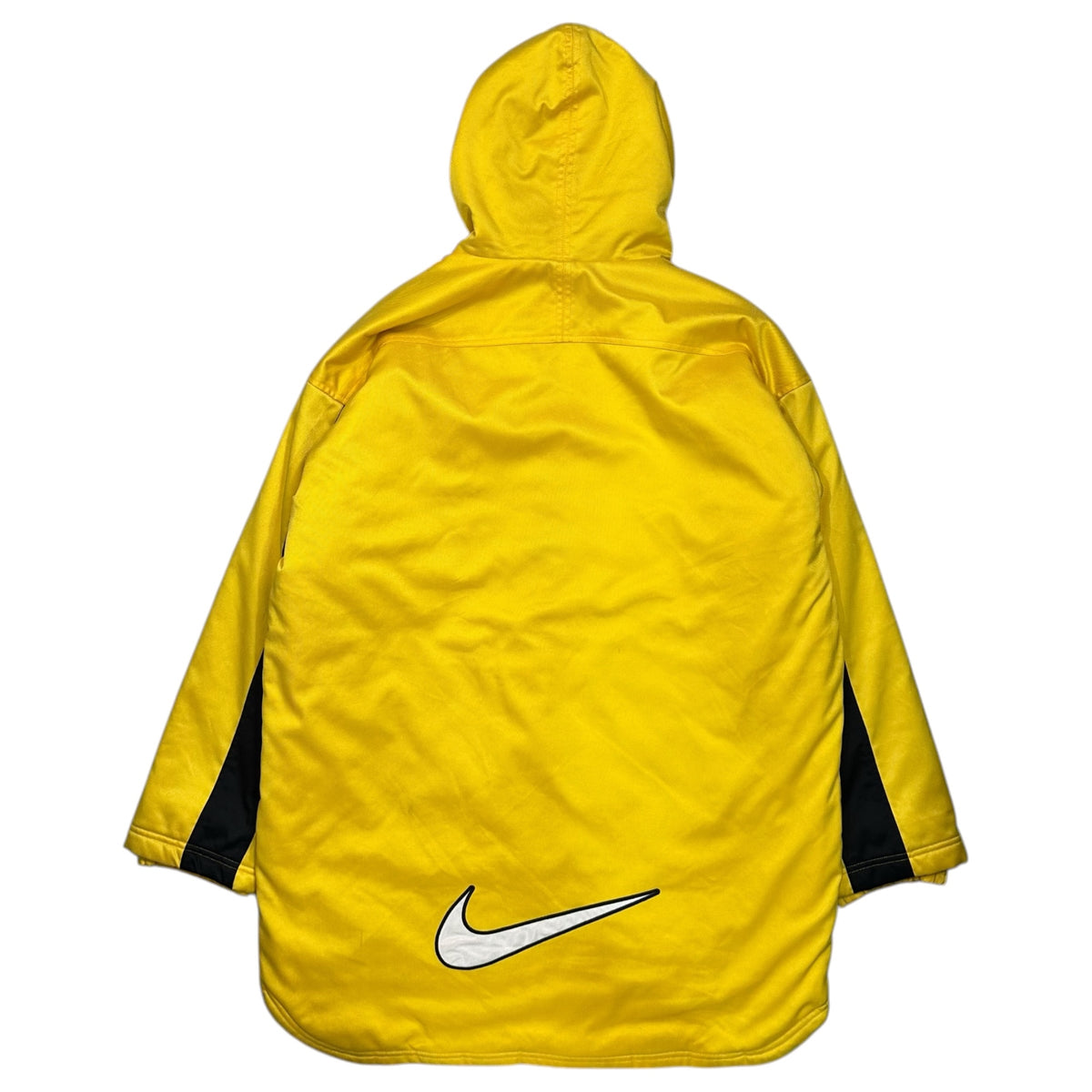 NIKE(ナイキ) 1990's Oversized nylon hooded jacket ビッグサイズ ナイロン フーデッド ジャケット H7 FHS M イエロー 90年代 ベンチ