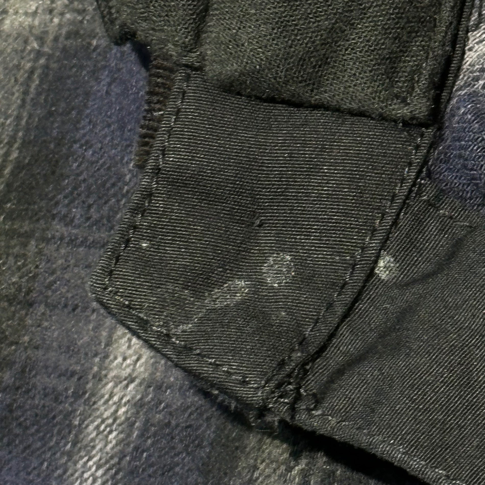 MARITHE FRANCOIS GIRBAUD(マリテフランソワジルボー) 00's Hooded Ombre Check Shirt フーデッド オンブレ チェック シャツ M7-4663 M ネイビー×ブラック Y2K ジャケット