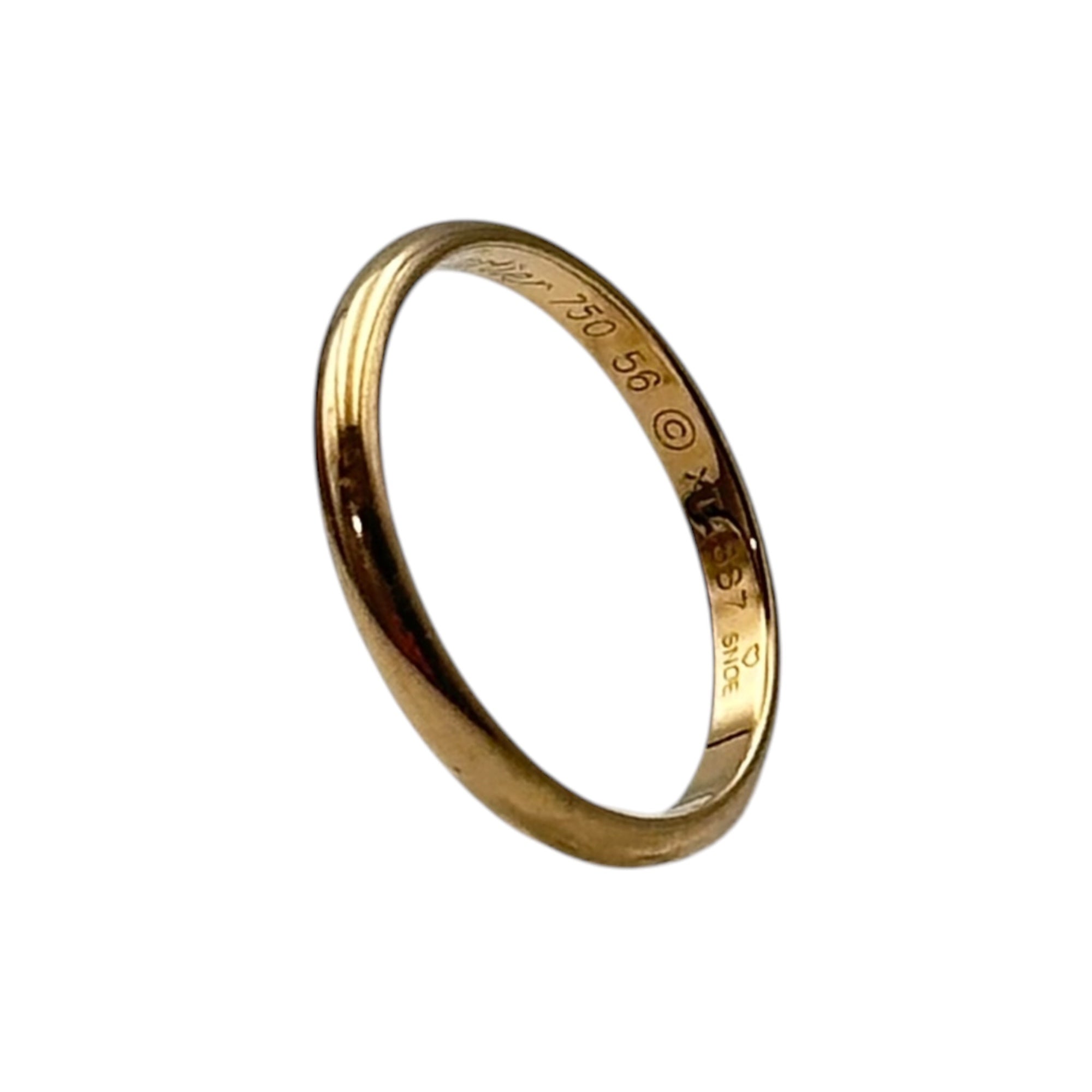 Cartier(カルティエ) Band Ring Pink Gold バンド リング ピンクゴールド XT4887 56(国内サイズ15.5号程度) ピンクゴールド 750(K18) 2.3g