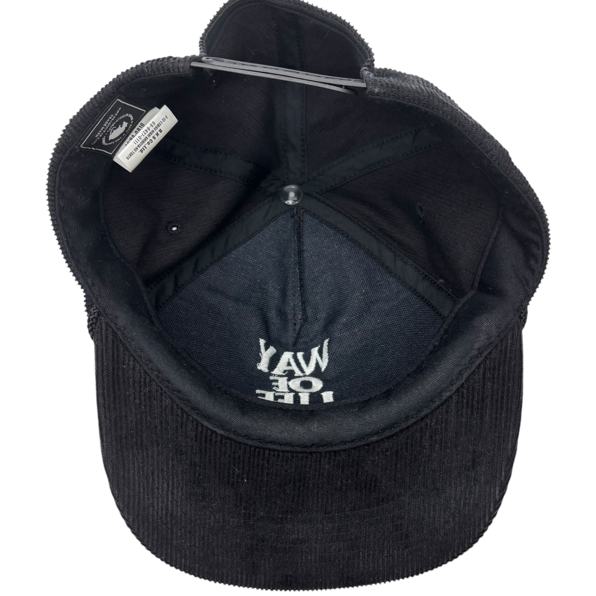 RATS(ラッツ) CORDUROY CAP “WAY OF LIFE” コーデュロイ キャップ ウェイオブライフ 20'RA-0810 FREE ブラック