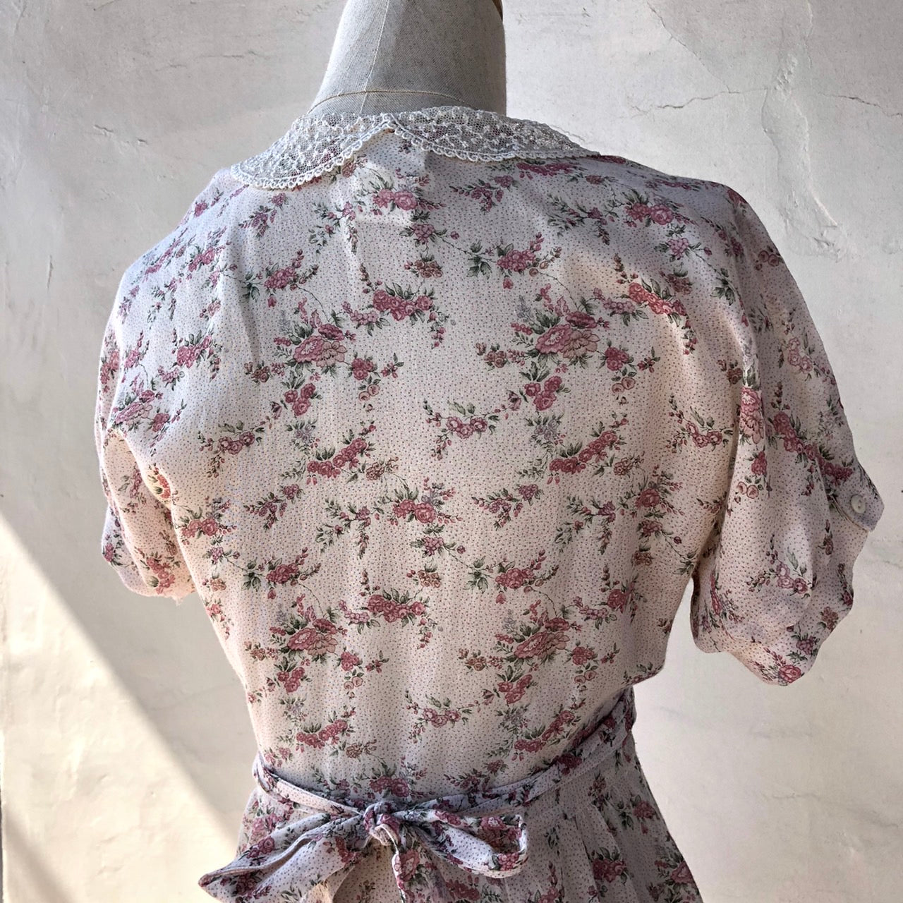 GANNE SAX(ガニーサックス) 70'sフラワープリントドレス 2554020 7(S~M程度) ピンク