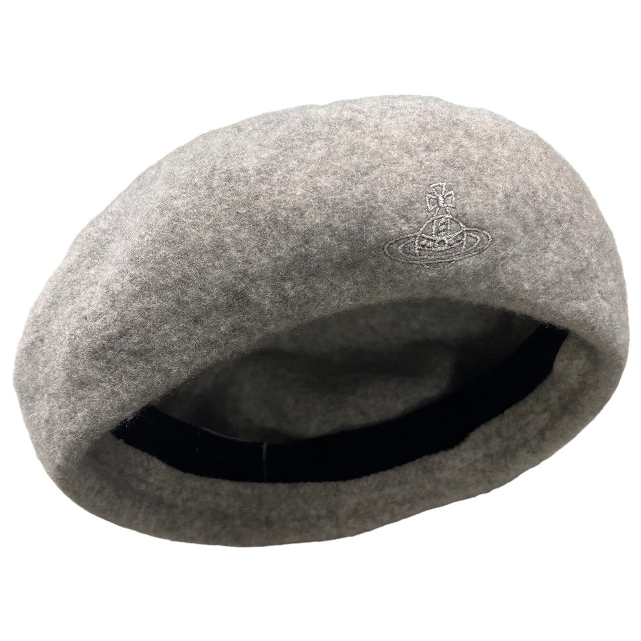 Vivienne Westwood(ヴィヴィアンウエストウッド) wool beret ウール ベレー帽 SIZE FREE グレー