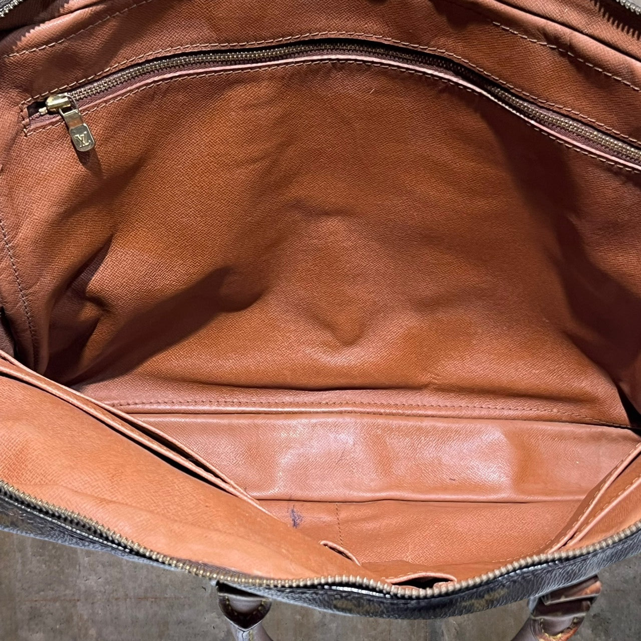 LOUIS VUITTON (ルイヴィトン) 89'sポルト・ドキュマンヴォワヤージュ/モノグラムブリーフケース M40226 ブラウン/モノグラム 製造番号:8912VI カデナ付