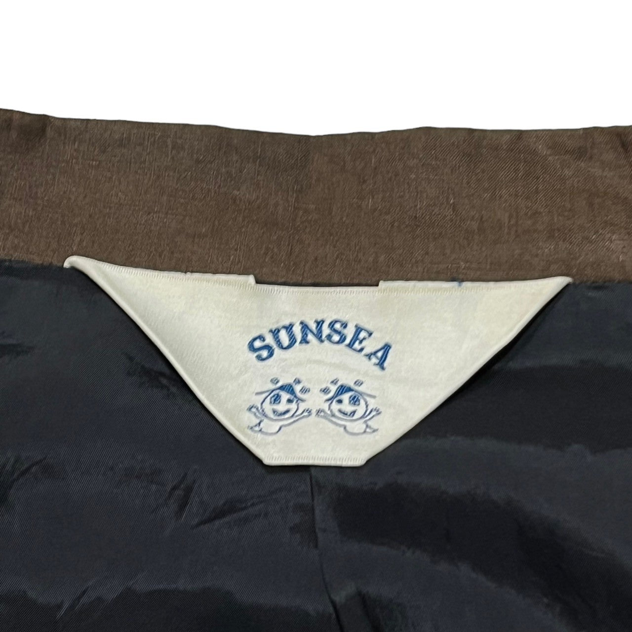 SUNSEA(サンシー) 19SS LINEN BLOUSON リネン ブルゾン ジャケット カーディガン 19S32 SIZE 3(L) ブラウン