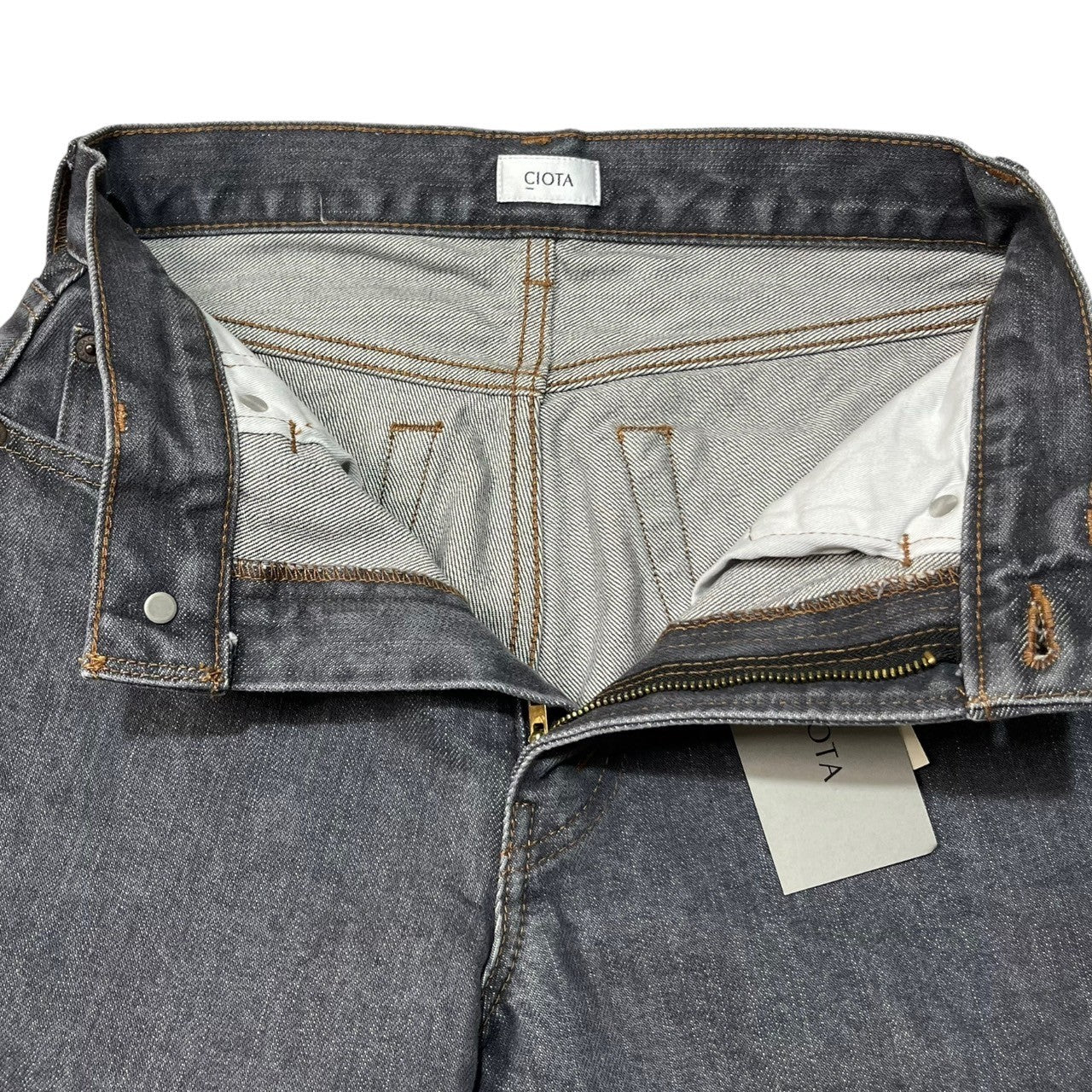 CIOTA(シオタ) グレースビン 13.5oz テーパード デニム パンツ ジーンズ NPTL-2TP-MGR SIZE 26 M GRAY グレー