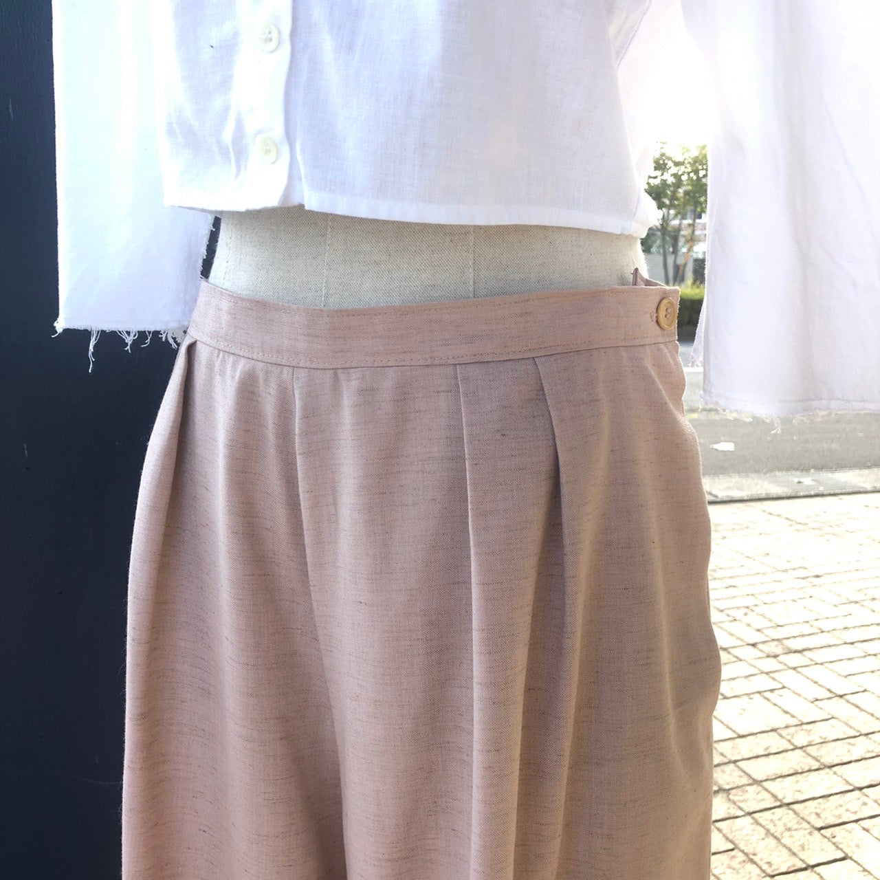 Euro Vintage(ヨーロッパヴィンテージ) Tea_ワイドパンツ 表記なし(Lサイズ程度) ピンク