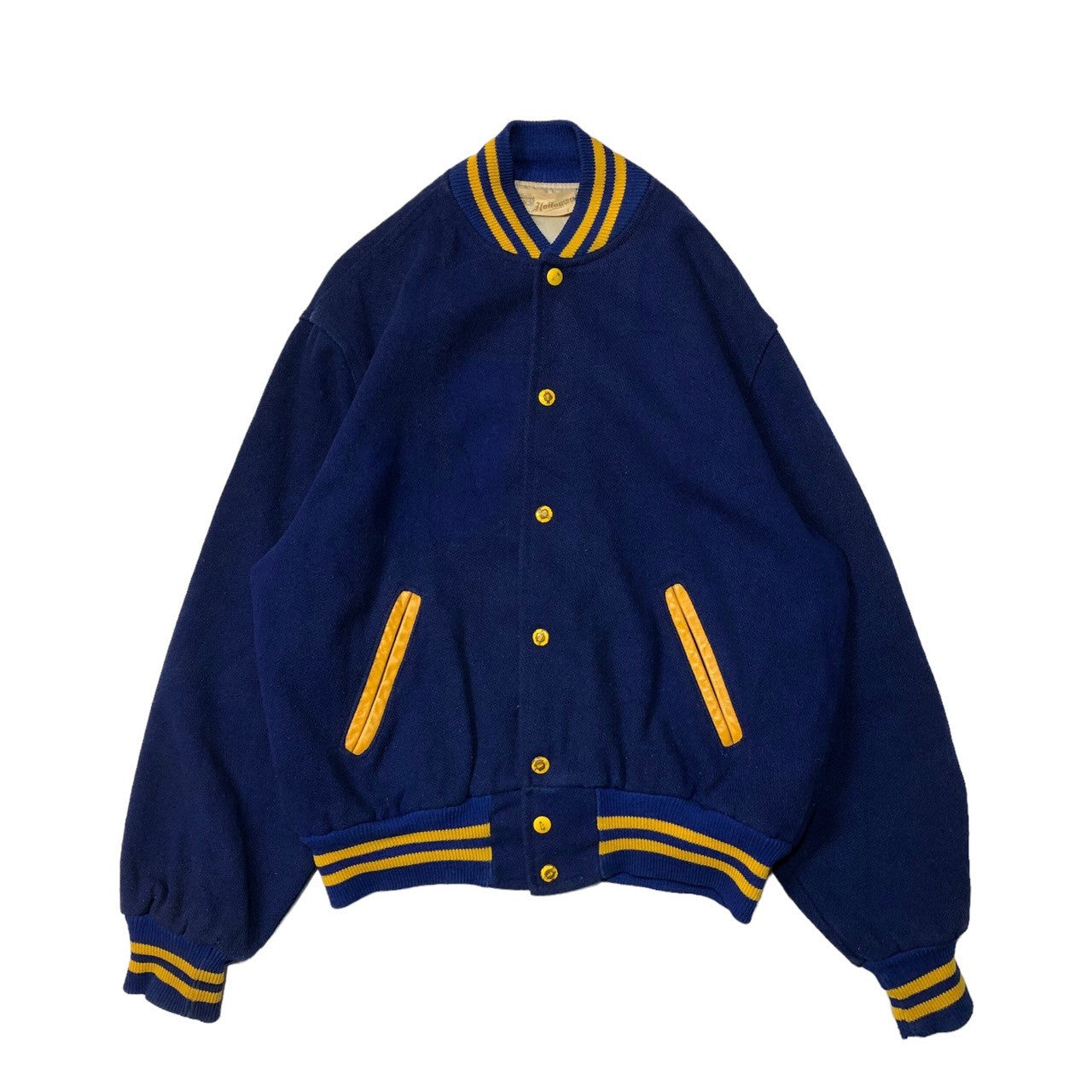 HOLLOWAY(ホロウェイ) 50's "DELPHOS" wool stadium jacket ウール スタジャン ジャケット ブルゾン L ブルー USA製 ヴィンテージ 50年代