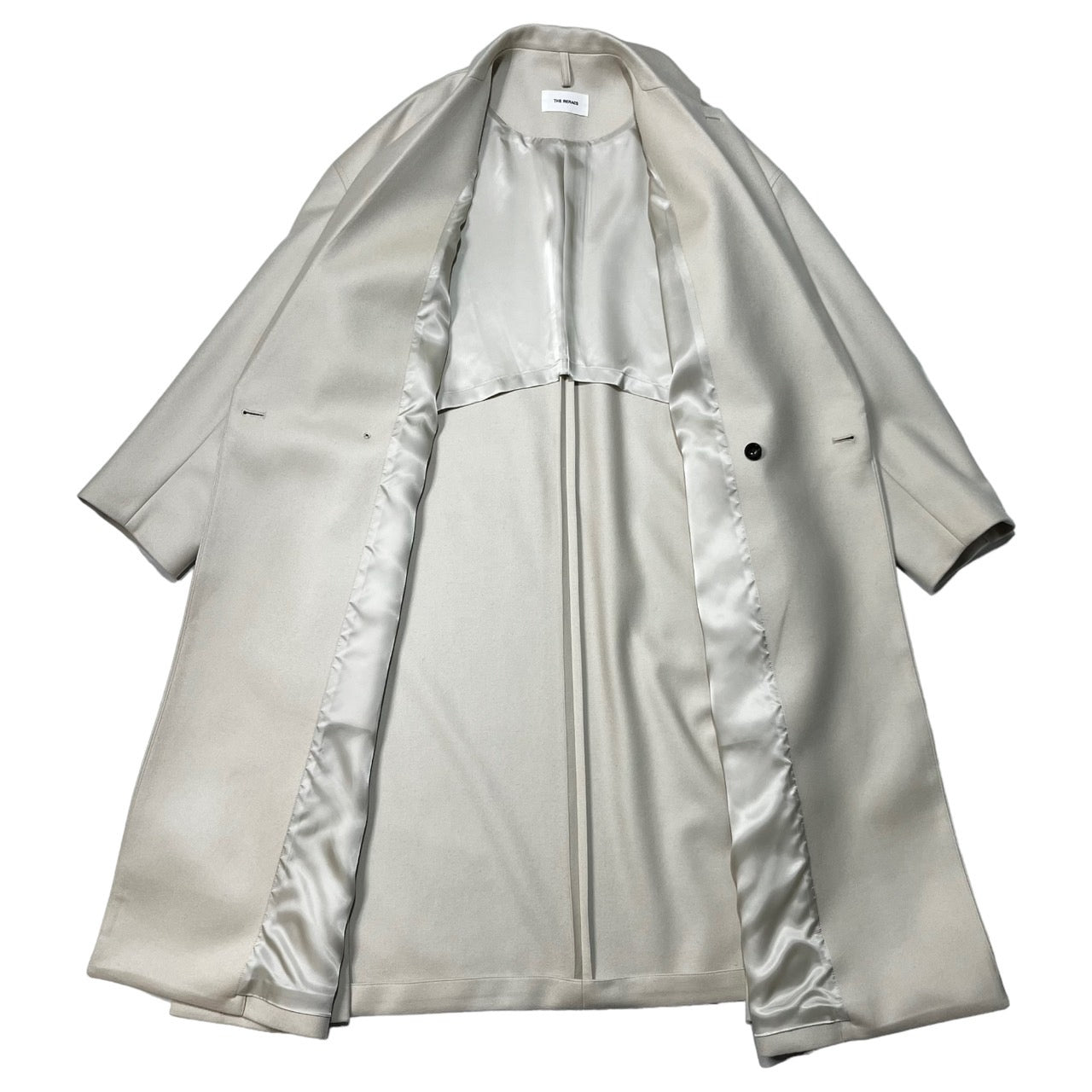 THE RERACS(ザリラクス) 22AW LOOSE CHESTER COAT ルーズ チェスター コート ロング ウール 22FW-RECT-332-J SIZE 46(M程度) ベージュ