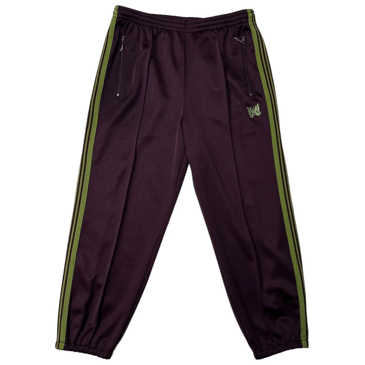 NEEDLES(ニードルズ) 21AW zipped track pant トラックパンツ ジャージ JO226 S マルーン Maroon Poly Smooth