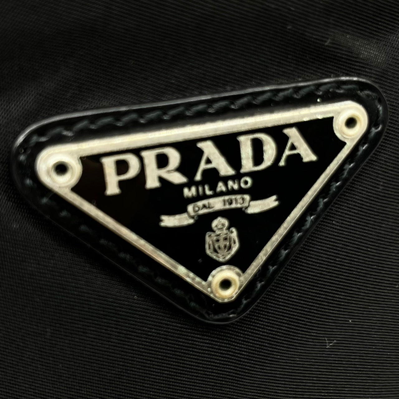 PRADA(プラダ) 98's box type nylon shoulder bag/ボックスタイプナイロンショルダーバッグ/90年代/ヴィンテージ/斜め掛け B7370F ブラック