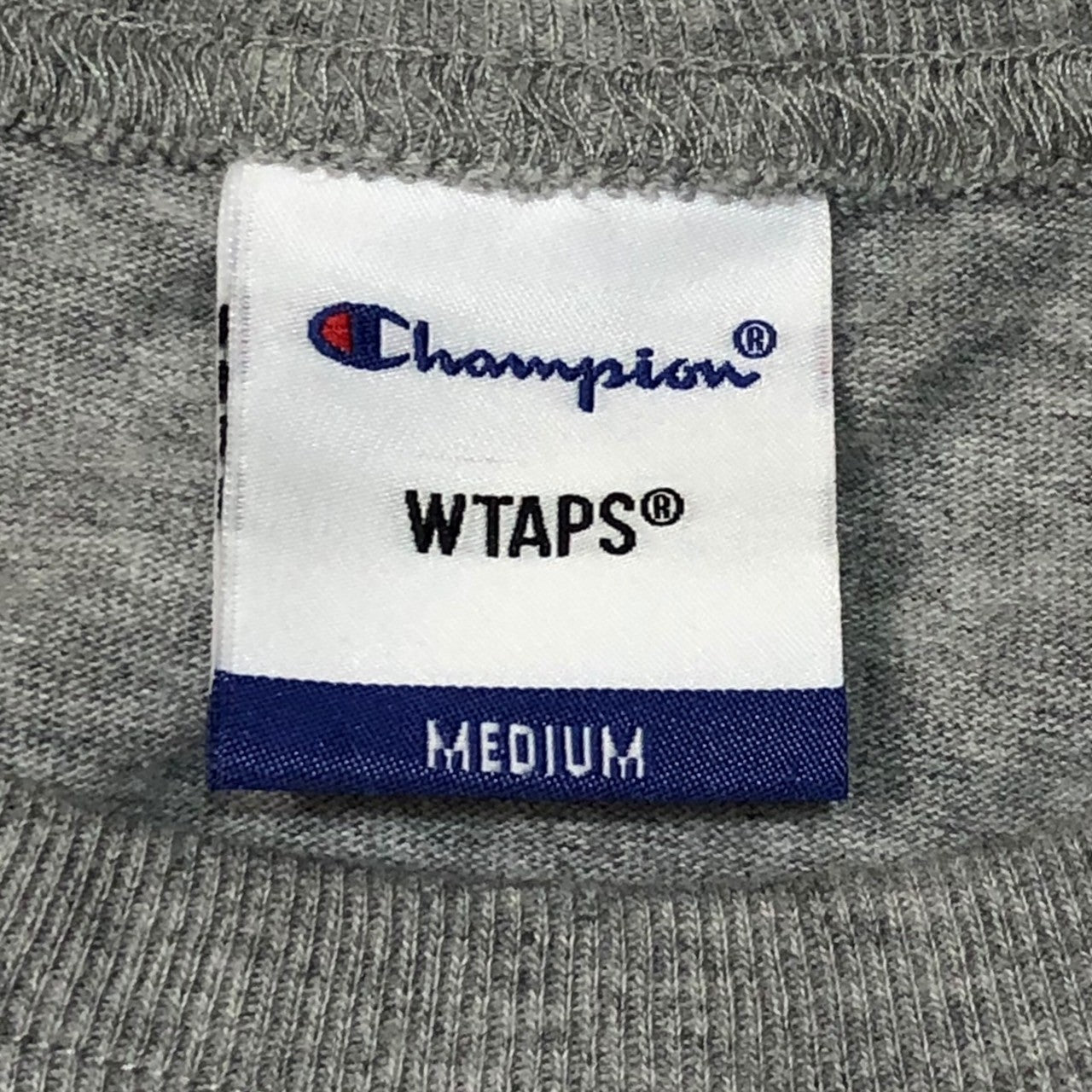 WTAPS×Champion(ダブルタップス×チャンピオン) 20SS BLANK SS 05 USA/TEE.COTTON コラボ 半袖 Tシャツ ロゴ C8-T342 201ATDT-CSM06 M グレー