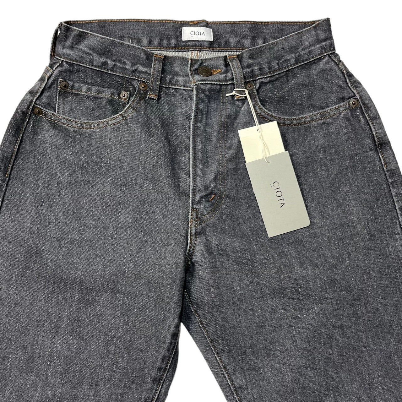 CIOTA(シオタ) グレースビン 13.5oz テーパード デニム パンツ ジーンズ NPTL-2TP-MGR SIZE 26 M GRAY グレー