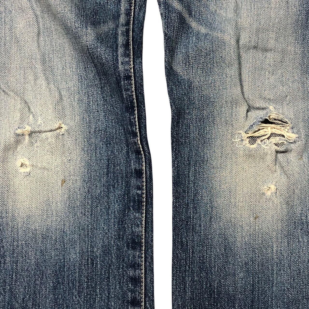 HYSTERIC GLAMOUR(ヒステリックグラマー) 00's スタッズUSED加工スタッズデニムパンツ 0273AP01 W28 インディゴ