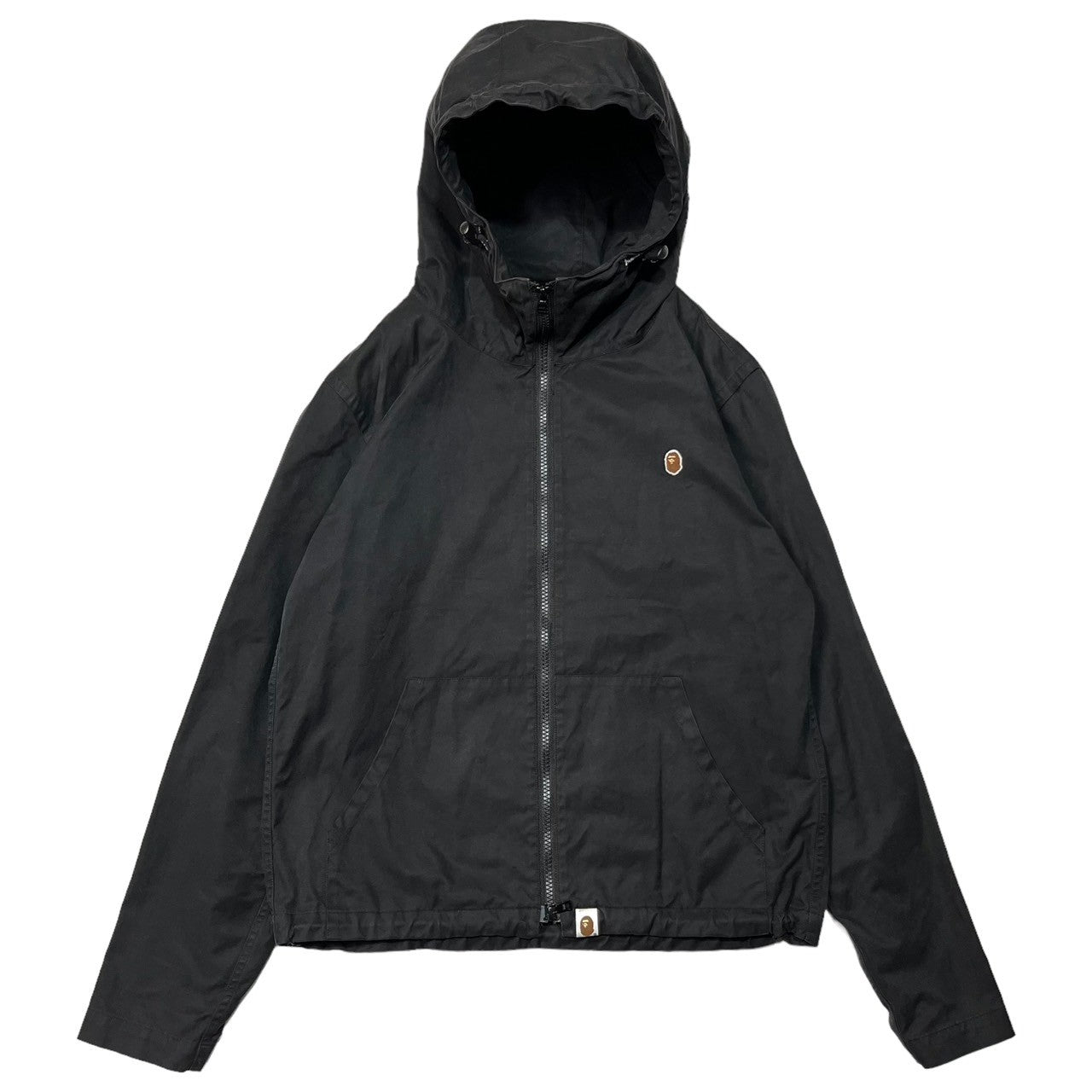 A BATHING APE(アベイシングエイプ) 00's monkey patch mountain hoodie コットンマウンテンパーカー ジャケット 001LJ0301009X SIZE S ブラック Y2K
