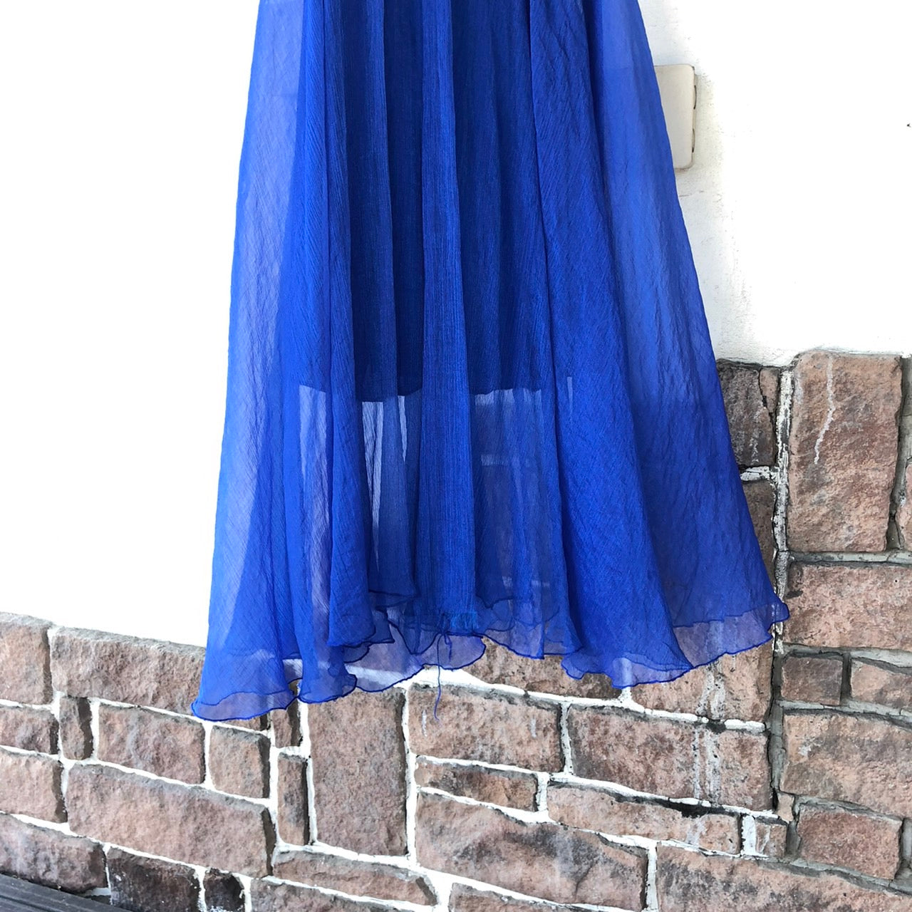 VINTAGE(ヴィンテージ) シアーマーメードスカート FREE ブルー