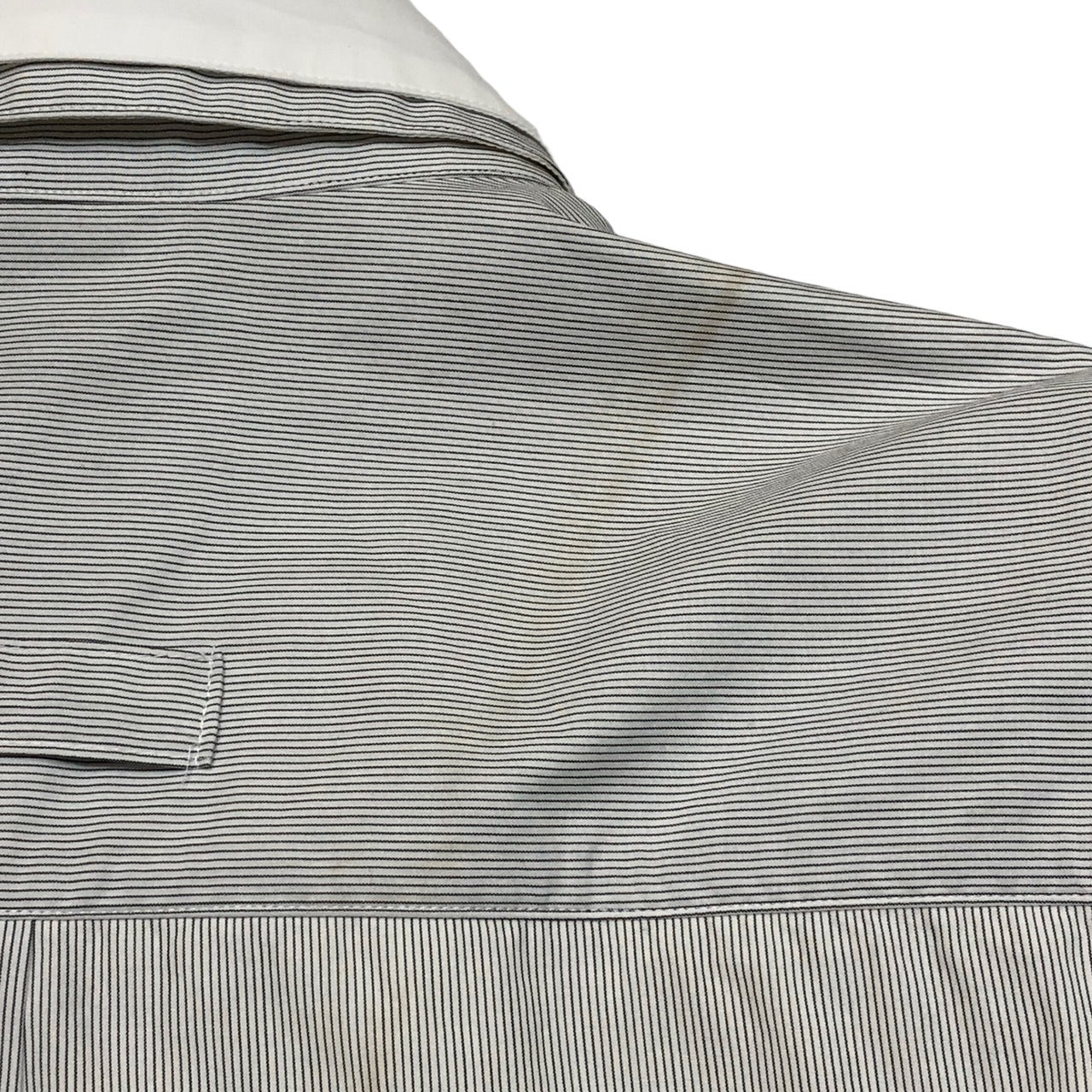 stein(シュタイン) OVERSIZED 4LAYERED SHIRT/オーバーサイズ4レイヤードシャツ ST.236 S ホワイト×ベージュ/ストライプ