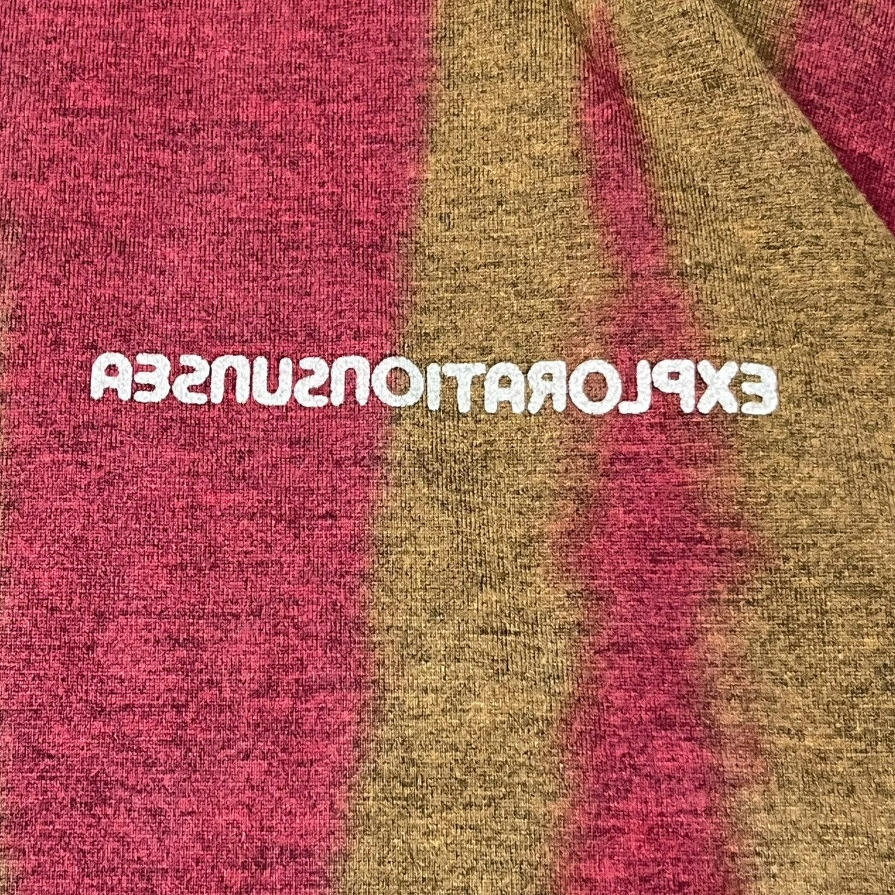 SUNSEA(サンシー) 18AW Exploration Long T タイダイ 染め ロング Tシャツ ロンT SIZE 3(L) アッシュグレー×ブルー×レッド