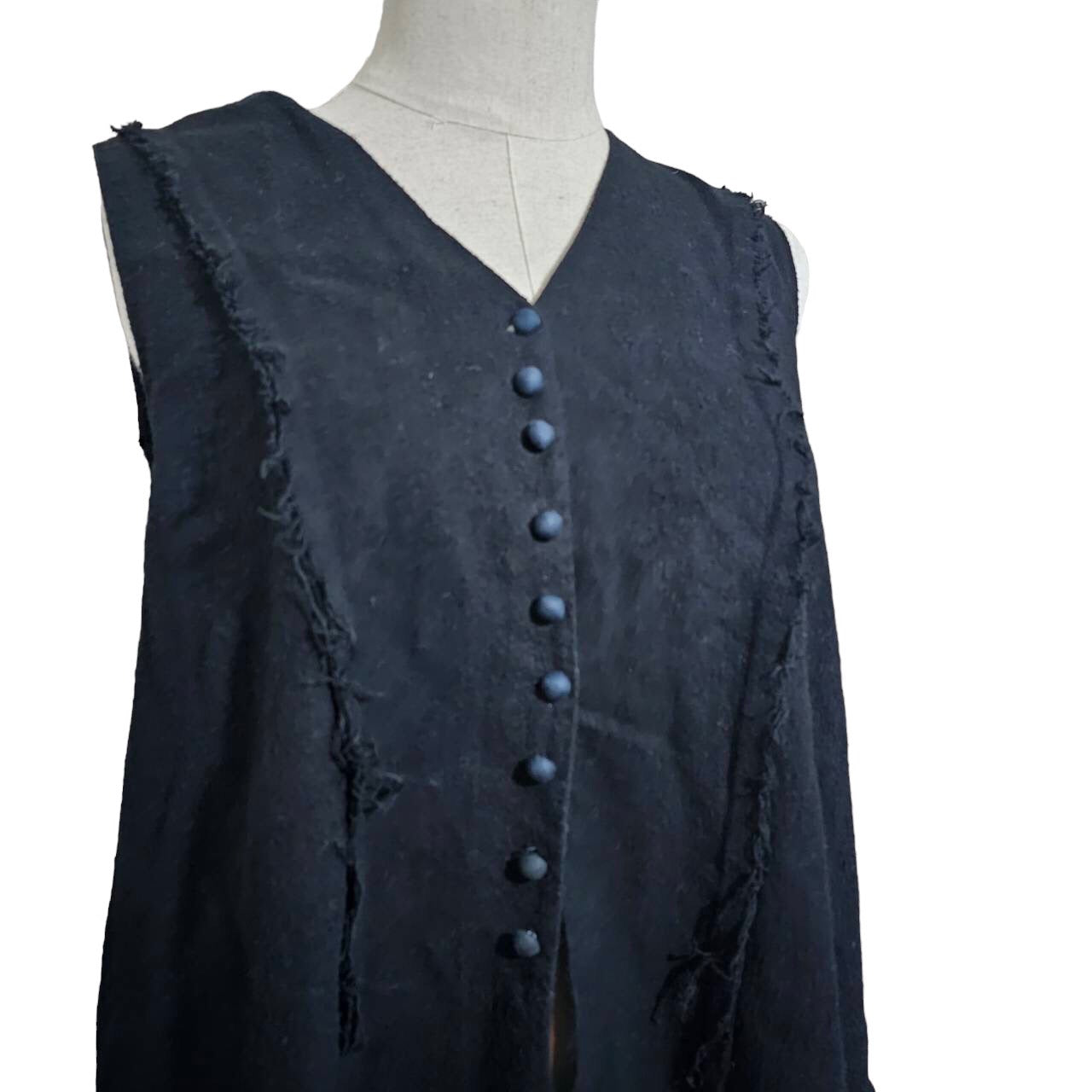 Jacques Marceau(ジャックマルソー) フレンチスタイルサンプリングノースリーブワンピース SIZE FREE ブラック 代官山ジャンヌバレオリジナルブランド(廃止ブランド稀少品)