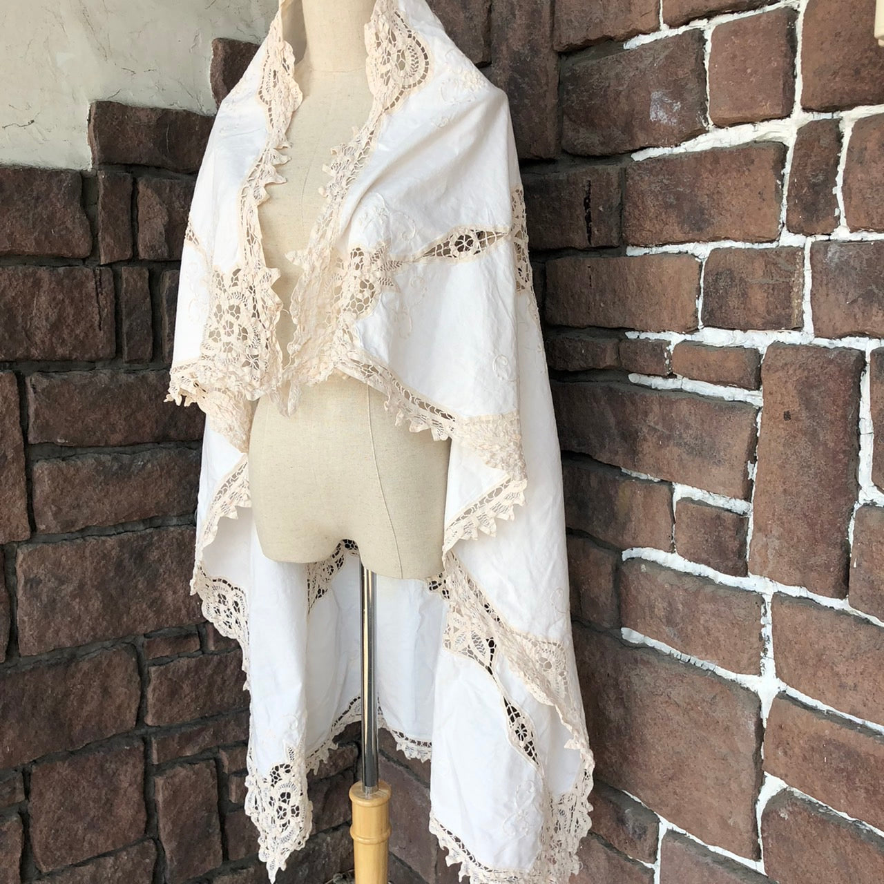 Vintage(ヴィンテージ) What_バテンレースのマルチクロス ホワイト