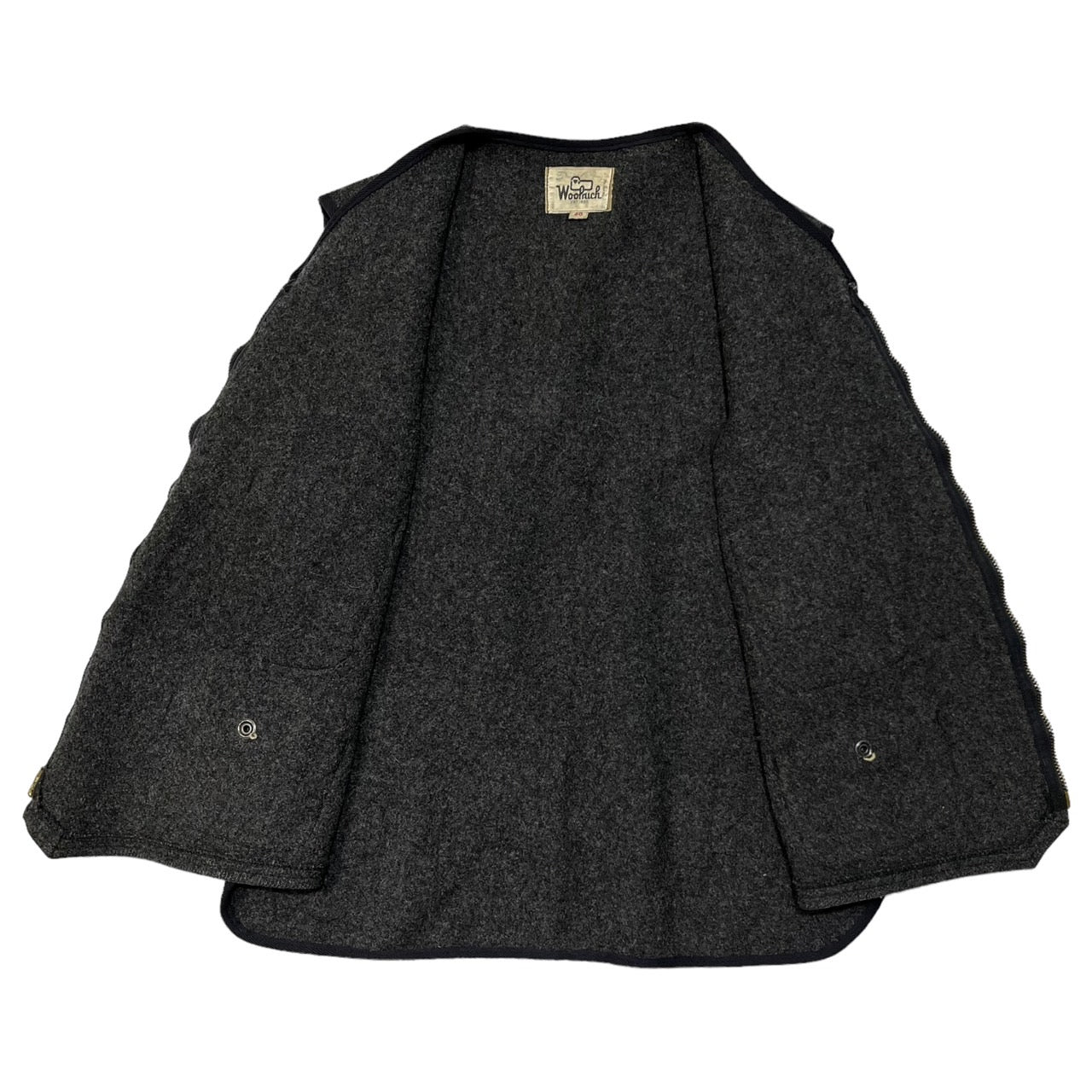 WOOLRICH(ウールリッチ) 70's ウールジップアップベスト/ヴィンテージ 40(Lサイズ程度) グレー 70年代 70s