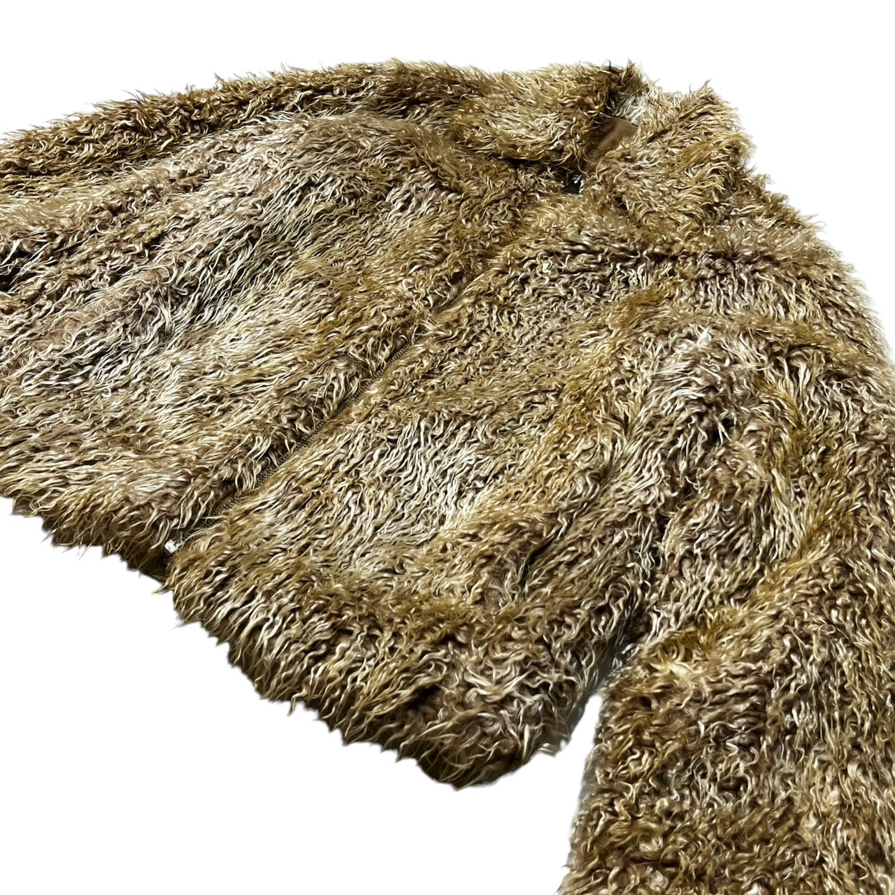 PAZZO(パッゾ) 90's テディーベア ボア ジャケット ブルゾン スイングトップ 2(M程度) ベージュ 90年代