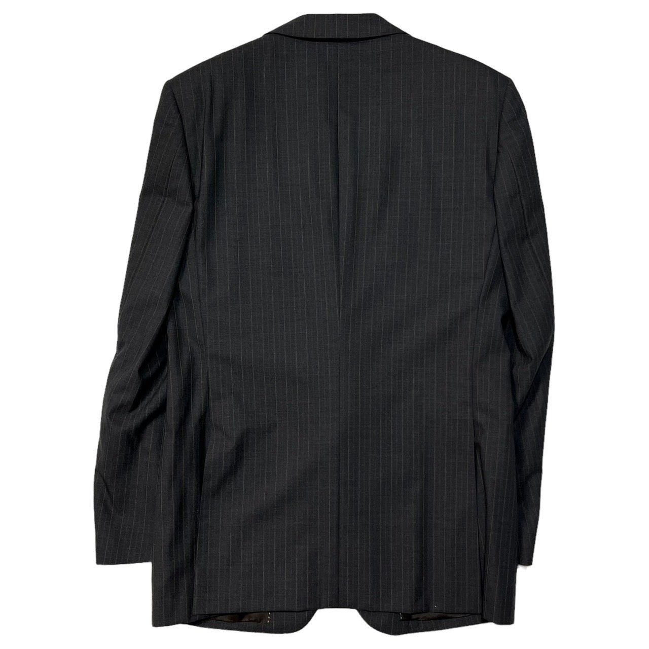 PAUL SMITH(ポールスミス) "Loro Piana Super130’S"ストライプセットアップスーツ/2Bテーラードジャケット/スラックス PL-HK-61397 M チャコールグレー ビジネス/フォーマル/ロロピアーナ製/最高峰ウール