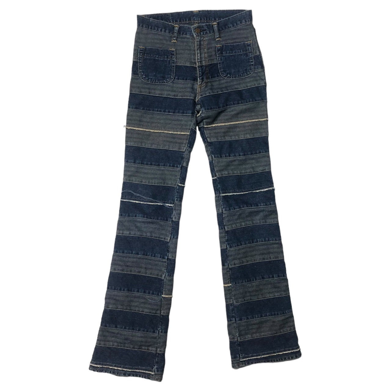 HYSTERIC GLAMOUR(ヒステリックグラマー) 00's Umihebi denim pants ウミヘビ ツギハギ デニム パンツ ジーンズ フレア 2AP-9632 M インディゴ ブルー系 Y2K 名作
